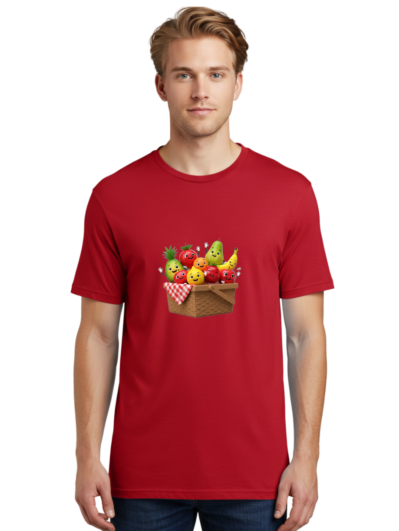 Fruit-Characters-In-Basket Men'S Graphic Tee, 100% Cotton, Comfortable Casual Summer Wear, Machine Washable, Vintage Camera, Old Camera, Antique Camera, Black Camera, Classic Photography, Photography Equipment, Nostalgic Device, Film Camera, Bai933