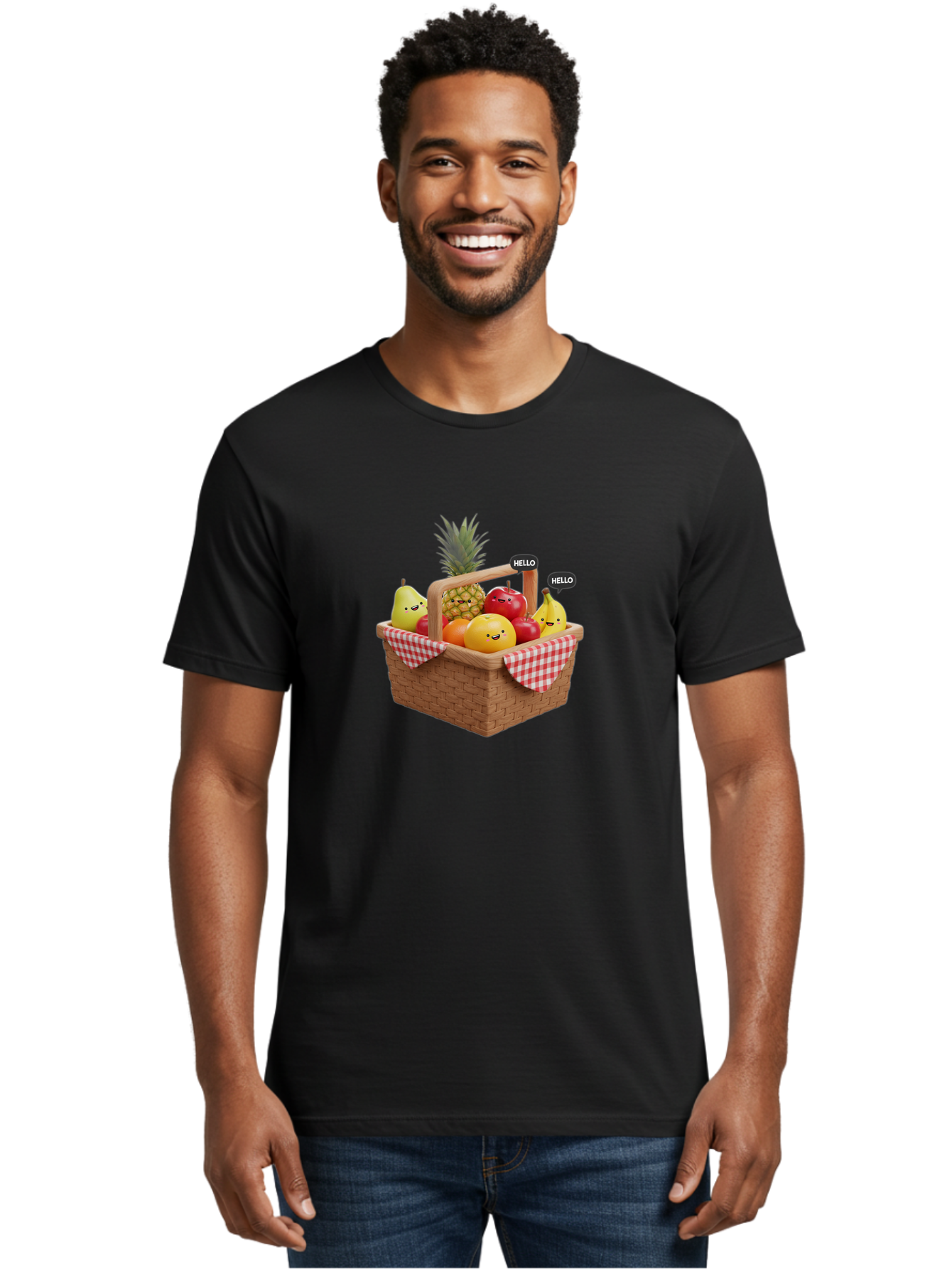 Fruit-Picnic-Basket Men'S Graphic Tee, 100% Cotton, Comfortable Casual Summer Wear, Machine Washable, Vintage Camera, Old Camera, Antique Camera, Black Camera, Classic Photography, Photography Equipment, Nostalgic Device, Film Camera, Bai934