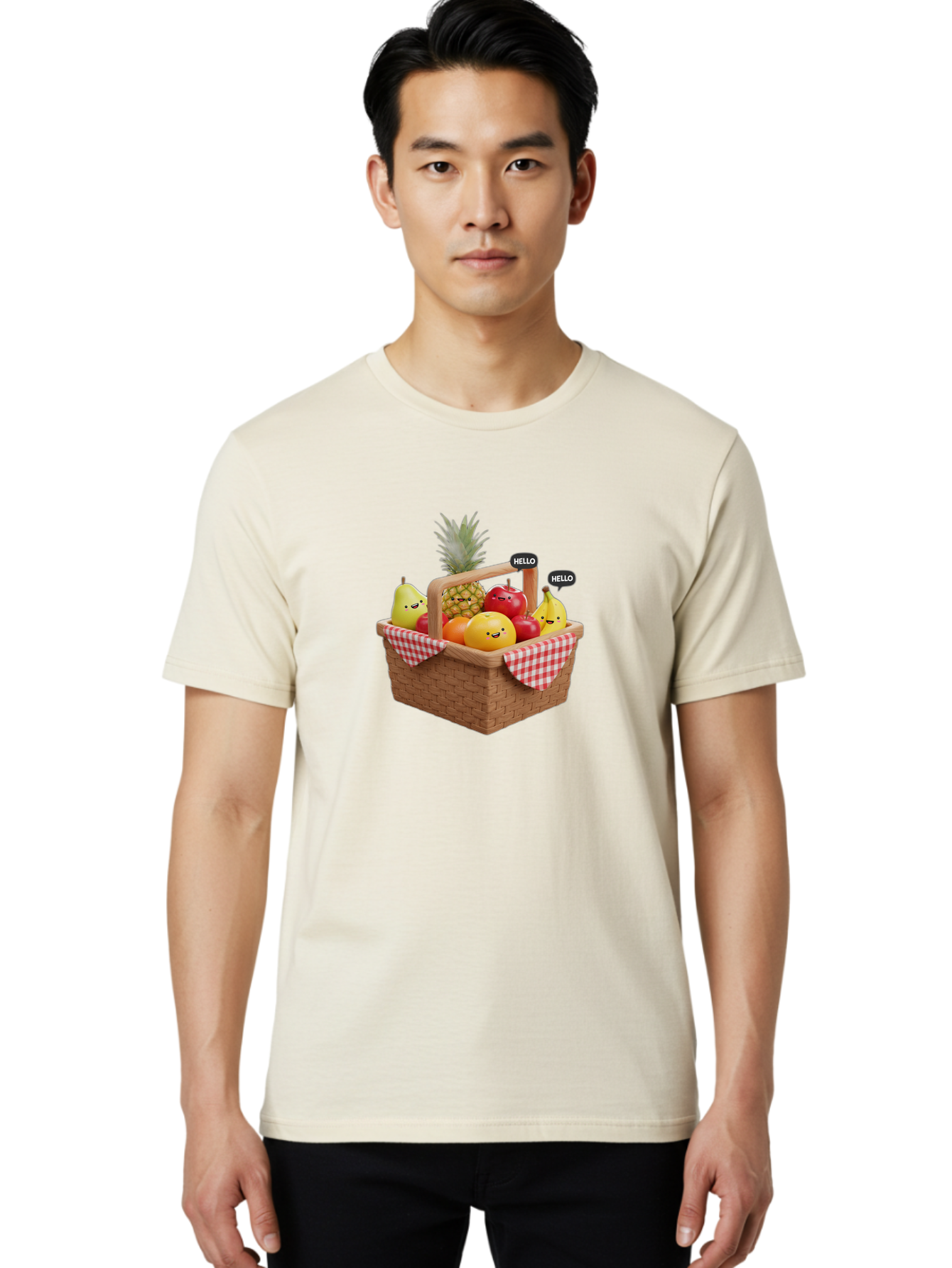 Fruit-Picnic-Basket Men'S Graphic Tee, 100% Cotton, Comfortable Casual Summer Wear, Machine Washable, Vintage Camera, Old Camera, Antique Camera, Black Camera, Classic Photography, Photography Equipment, Nostalgic Device, Film Camera, Bai934