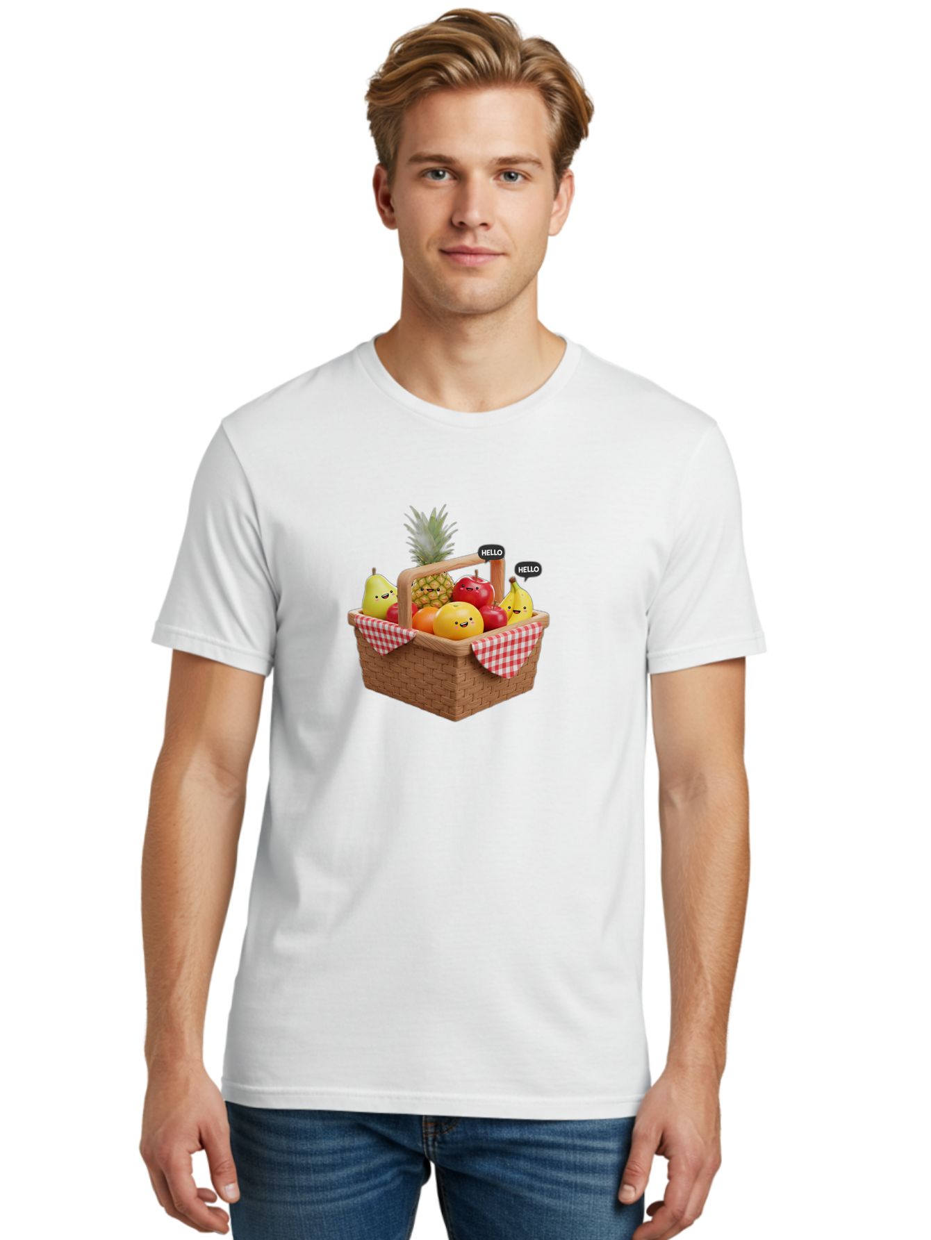 Fruit-Picnic-Basket Men'S Graphic Tee, 100% Cotton, Comfortable Casual Summer Wear, Machine Washable, Vintage Camera, Old Camera, Antique Camera, Black Camera, Classic Photography, Photography Equipment, Nostalgic Device, Film Camera, Bai934