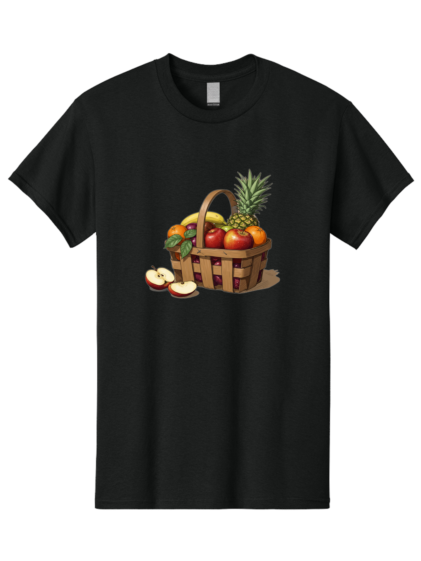 Fruit-Wicker-Basket Men'S Graphic Tee, 100% Cotton, Comfortable Casual Summer Wear, Machine Washable, Vintage Camera, Old Camera, Antique Camera, Black Camera, Classic Photography, Photography Equipment, Nostalgic Device, Film Camera, Bai935