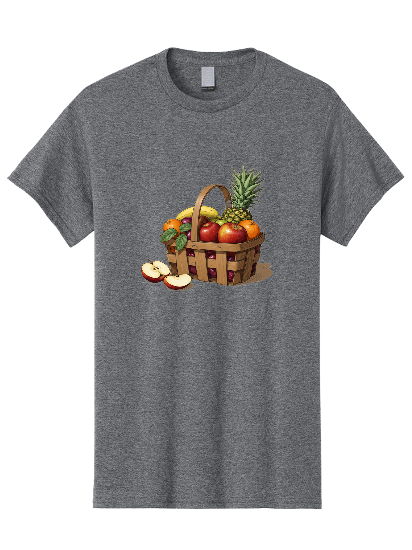 Fruit-Wicker-Basket Men'S Graphic Tee, 100% Cotton, Comfortable Casual Summer Wear, Machine Washable, Vintage Camera, Old Camera, Antique Camera, Black Camera, Classic Photography, Photography Equipment, Nostalgic Device, Film Camera, Bai935