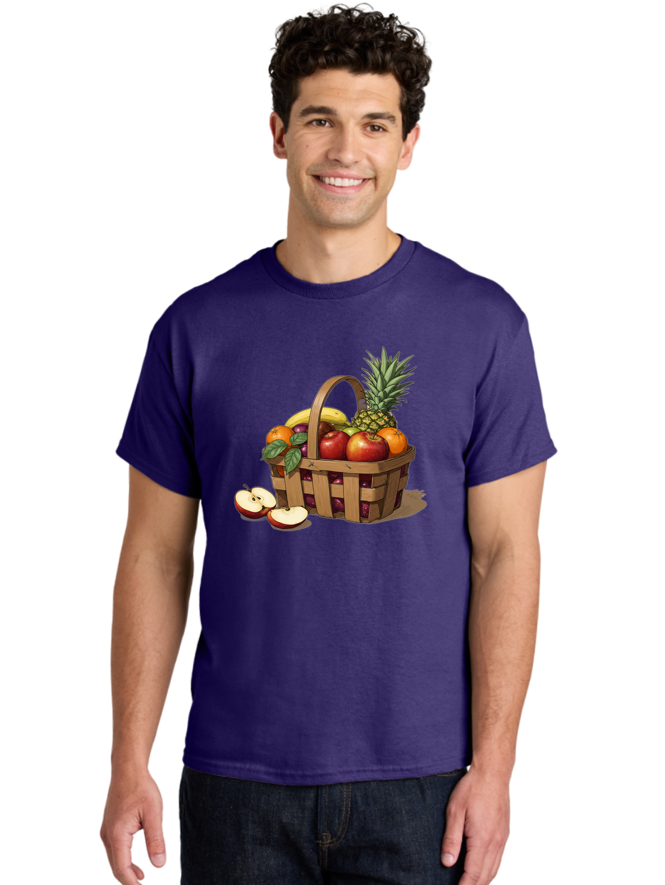 Fruit-Wicker-Basket Men'S Graphic Tee, 100% Cotton, Comfortable Casual Summer Wear, Machine Washable, Vintage Camera, Old Camera, Antique Camera, Black Camera, Classic Photography, Photography Equipment, Nostalgic Device, Film Camera, Bai935