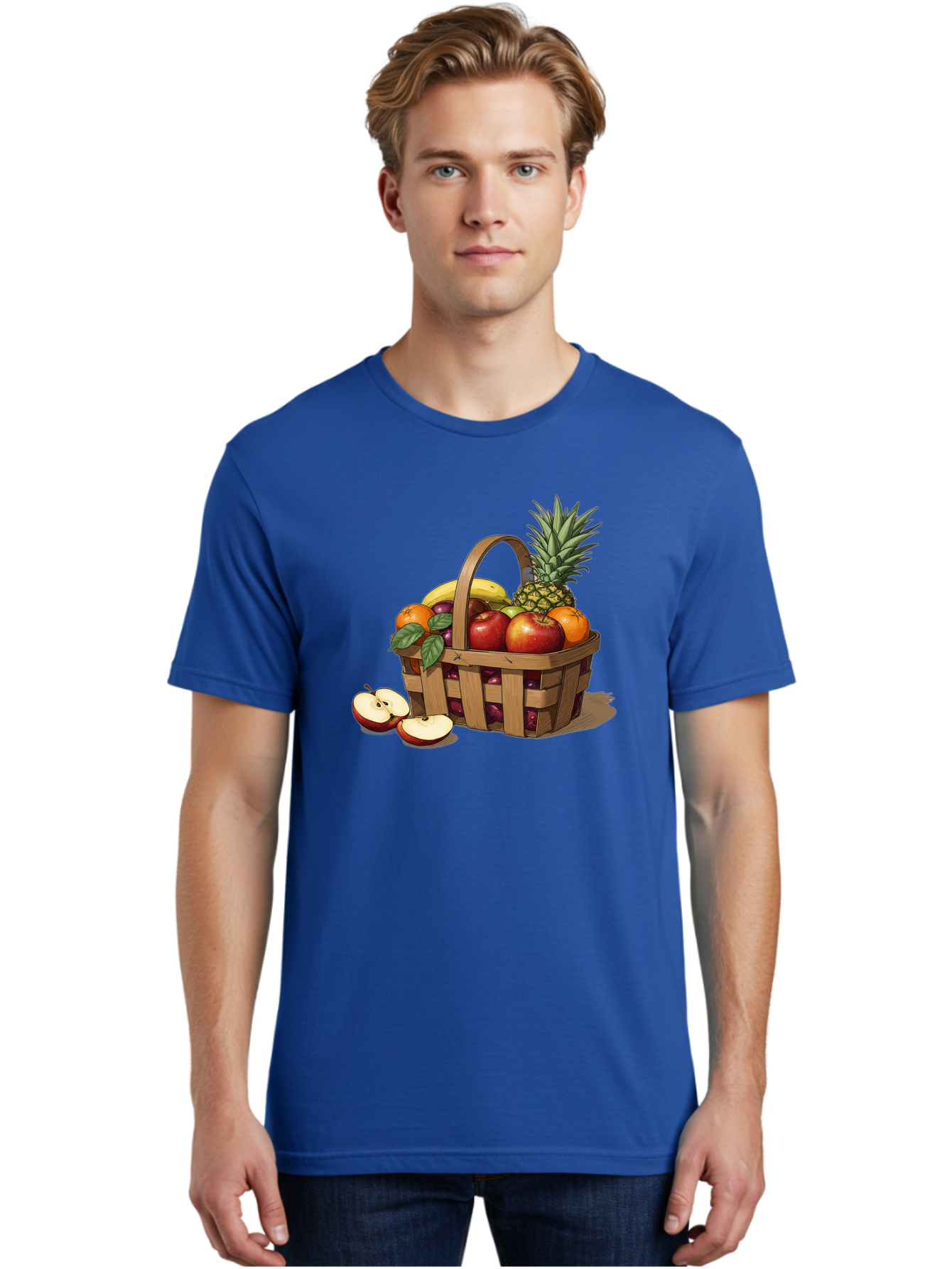 Fruit-Wicker-Basket Men'S Graphic Tee, 100% Cotton, Comfortable Casual Summer Wear, Machine Washable, Vintage Camera, Old Camera, Antique Camera, Black Camera, Classic Photography, Photography Equipment, Nostalgic Device, Film Camera, Bai935