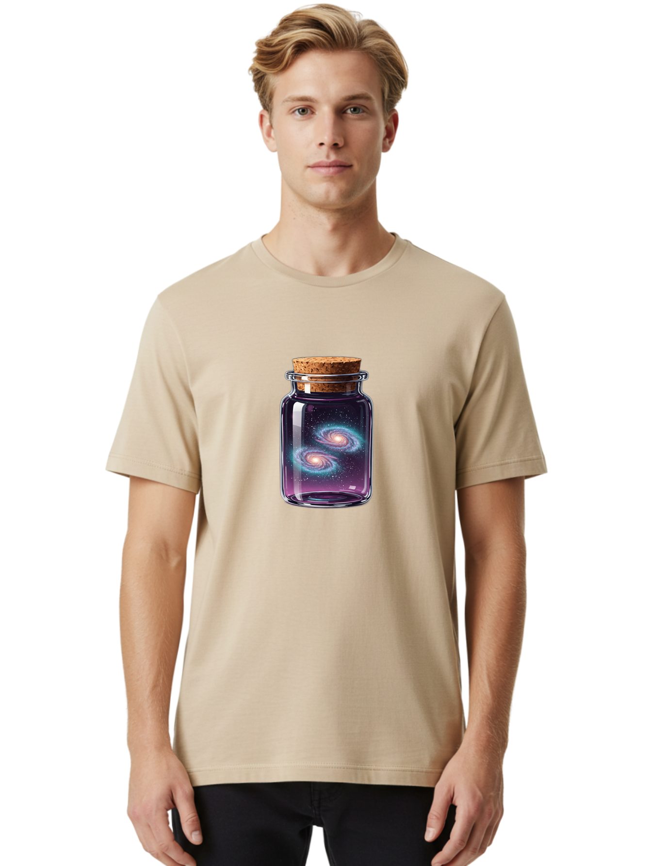 Galaxies-In-Jar Men'S Graphic Tee, 100% Cotton, Comfortable Casual Summer Wear, Machine Washable, Vintage Camera, Old Camera, Antique Camera, Black Camera, Classic Photography, Photography Equipment, Nostalgic Device, Film Camera, Camera Art Bai938