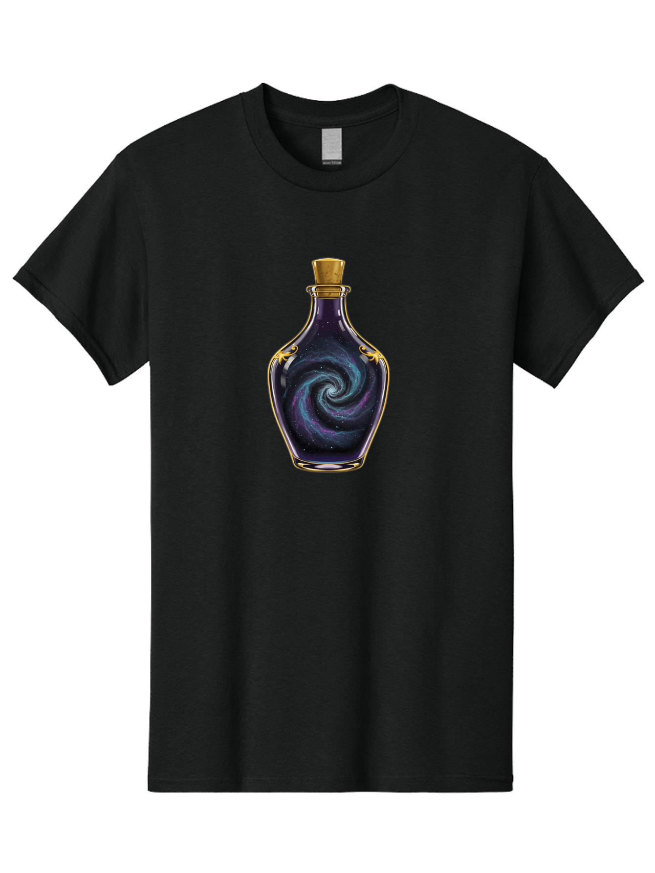 Galaxy-Bottle-1 Men'S Graphic Tee, 100% Cotton, Comfortable Casual Summer Wear, Machine Washable, Vintage Camera, Old Camera, Antique Camera, Black Camera, Classic Photography, Photography Equipment, Nostalgic Device, Film Camera, Camera Art Bai939