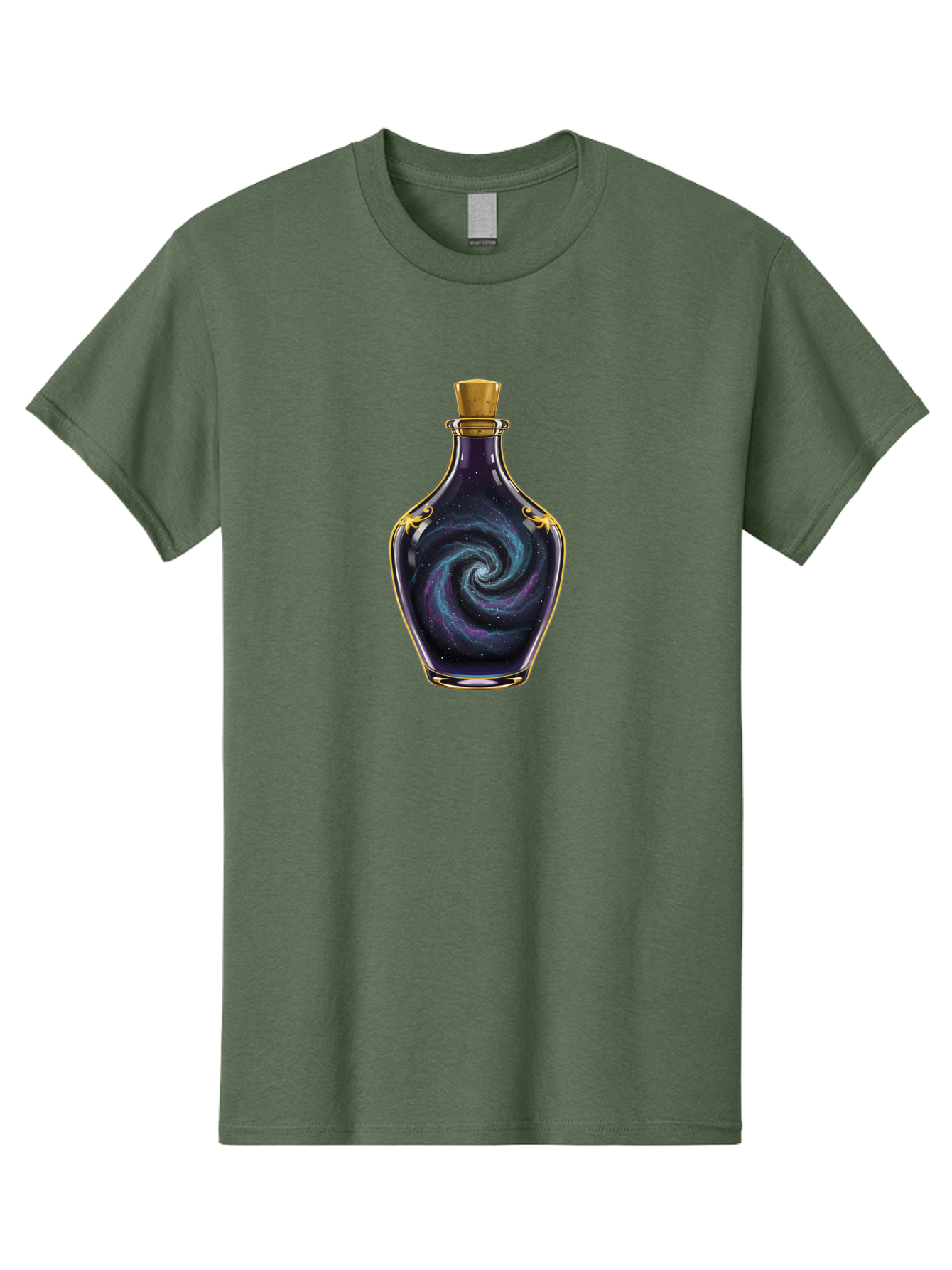 Galaxy-Bottle-1 Men'S Graphic Tee, 100% Cotton, Comfortable Casual Summer Wear, Machine Washable, Vintage Camera, Old Camera, Antique Camera, Black Camera, Classic Photography, Photography Equipment, Nostalgic Device, Film Camera, Camera Art Bai939