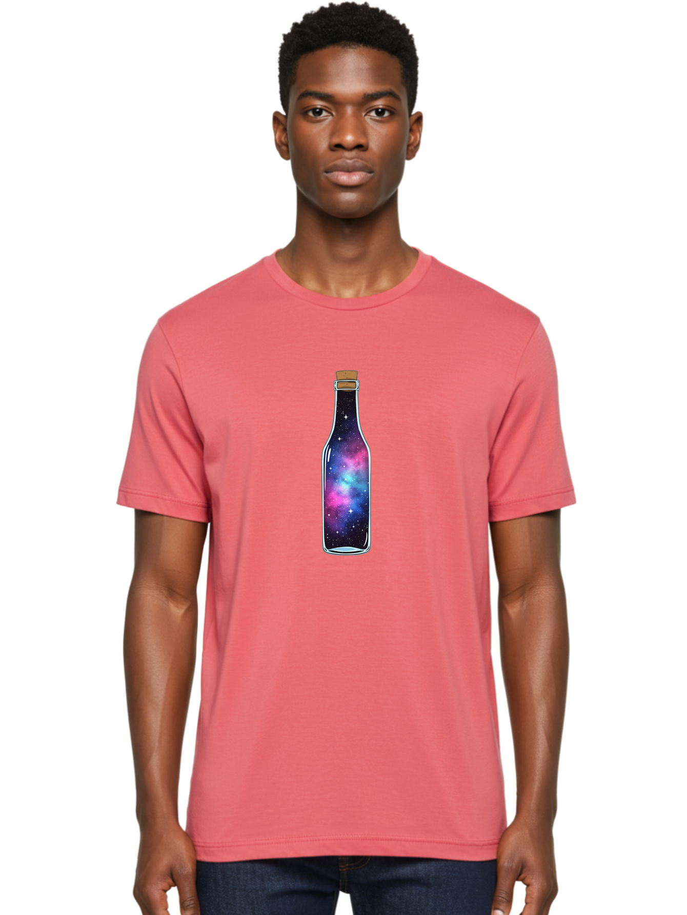 Galaxy-Bottle-10 Men'S Graphic Tee, 100% Cotton, Comfortable Casual Summer Wear, Machine Washable, Vintage Camera, Old Camera, Antique Camera, Black Camera, Classic Photography, Photography Equipment, Nostalgic Device, Film Camera, Camera Art Bai940