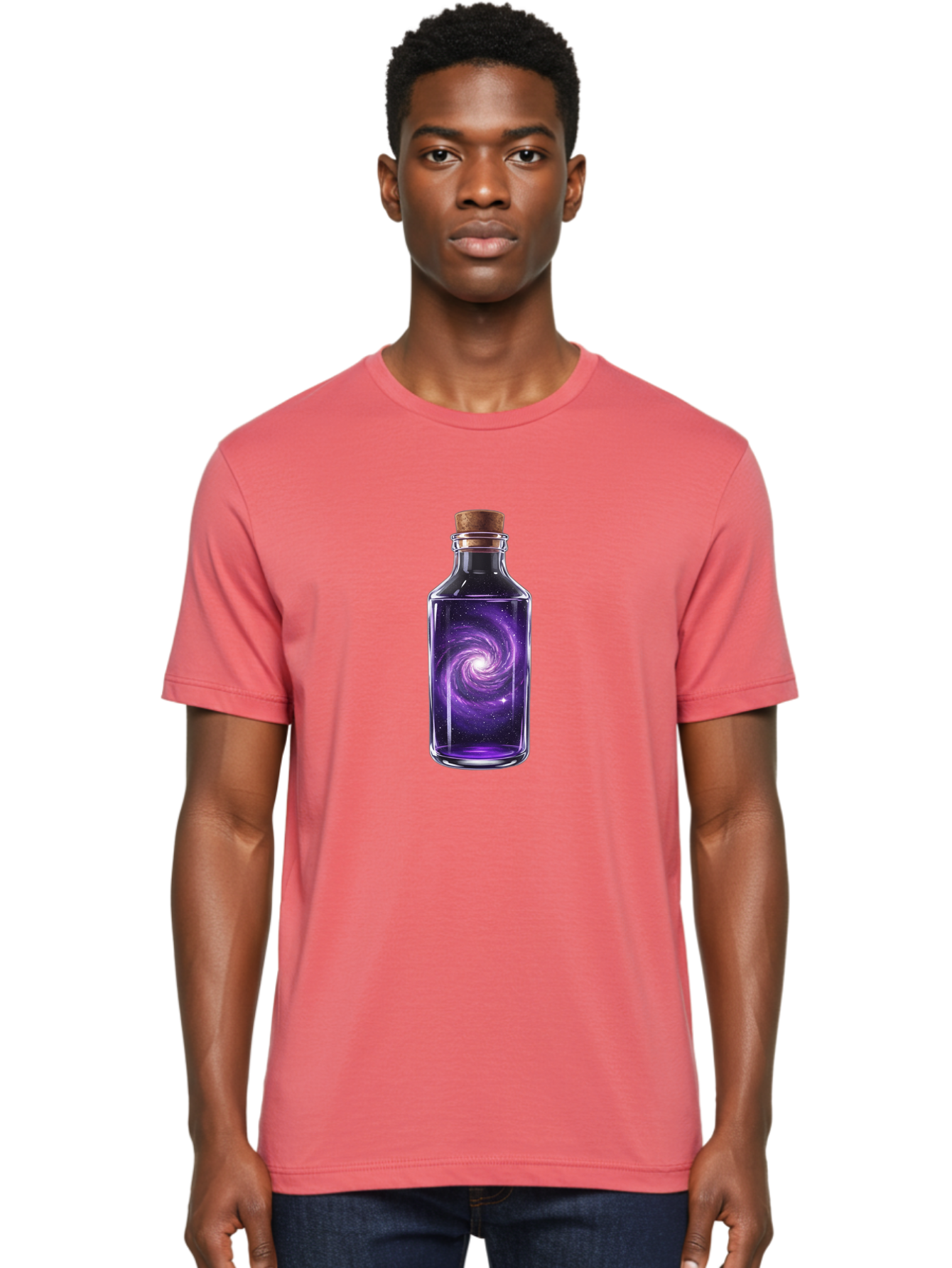 Galaxy-Bottle-15 Men'S Graphic Tee, 100% Cotton, Comfortable Casual Summer Wear, Machine Washable, Vintage Camera, Old Camera, Antique Camera, Black Camera, Classic Photography, Photography Equipment, Nostalgic Device, Film Camera, Camera Art Bai945