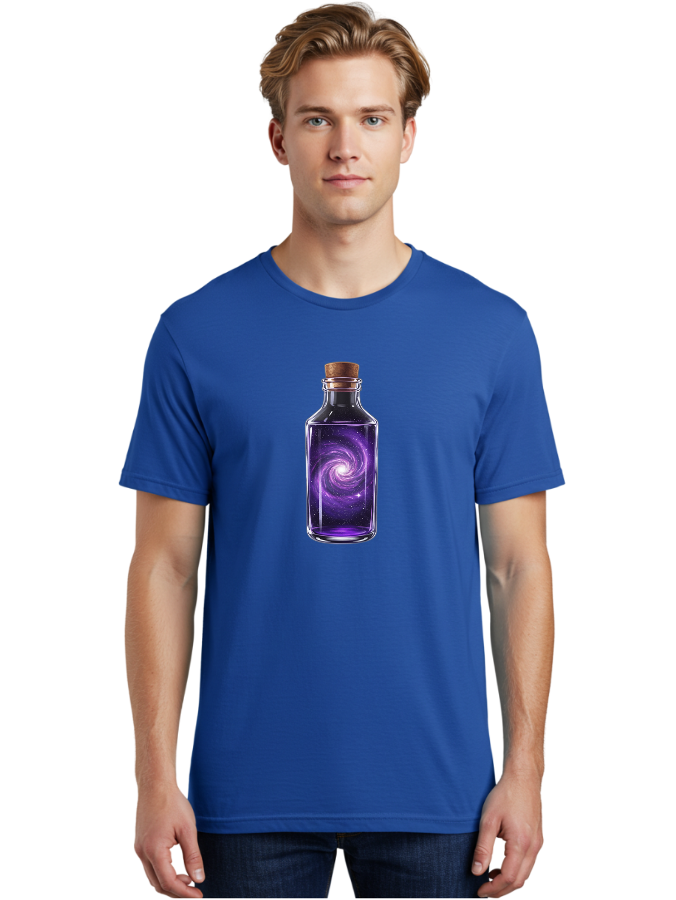 Galaxy-Bottle-15 Men'S Graphic Tee, 100% Cotton, Comfortable Casual Summer Wear, Machine Washable, Vintage Camera, Old Camera, Antique Camera, Black Camera, Classic Photography, Photography Equipment, Nostalgic Device, Film Camera, Camera Art Bai945