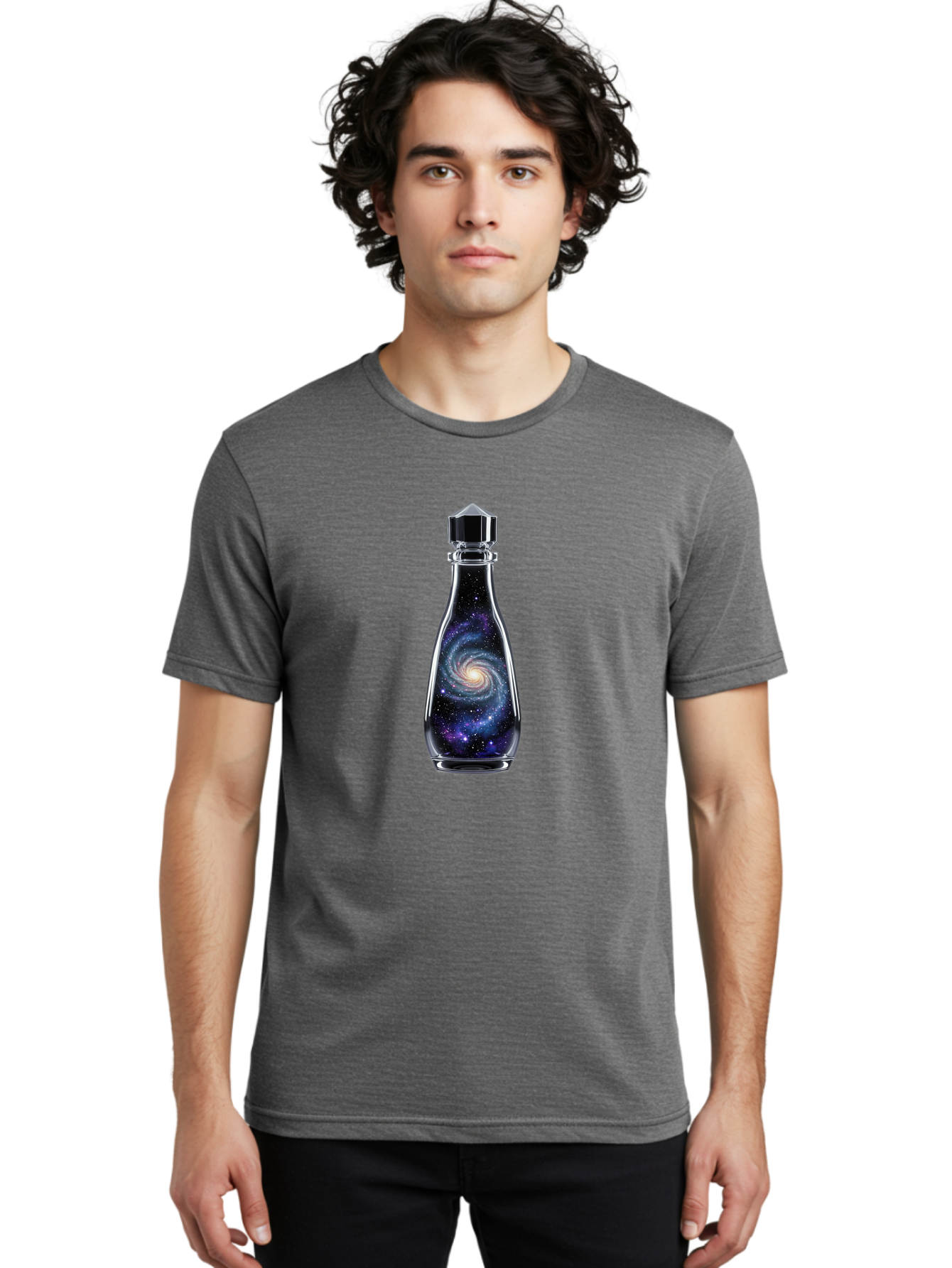 Galaxy-Bottle-19 Men'S Graphic Tee, 100% Cotton, Comfortable Casual Summer Wear, Machine Washable, Vintage Camera, Old Camera, Antique Camera, Black Camera, Classic Photography, Photography Equipment, Nostalgic Device, Film Camera, Camera Art Bai949