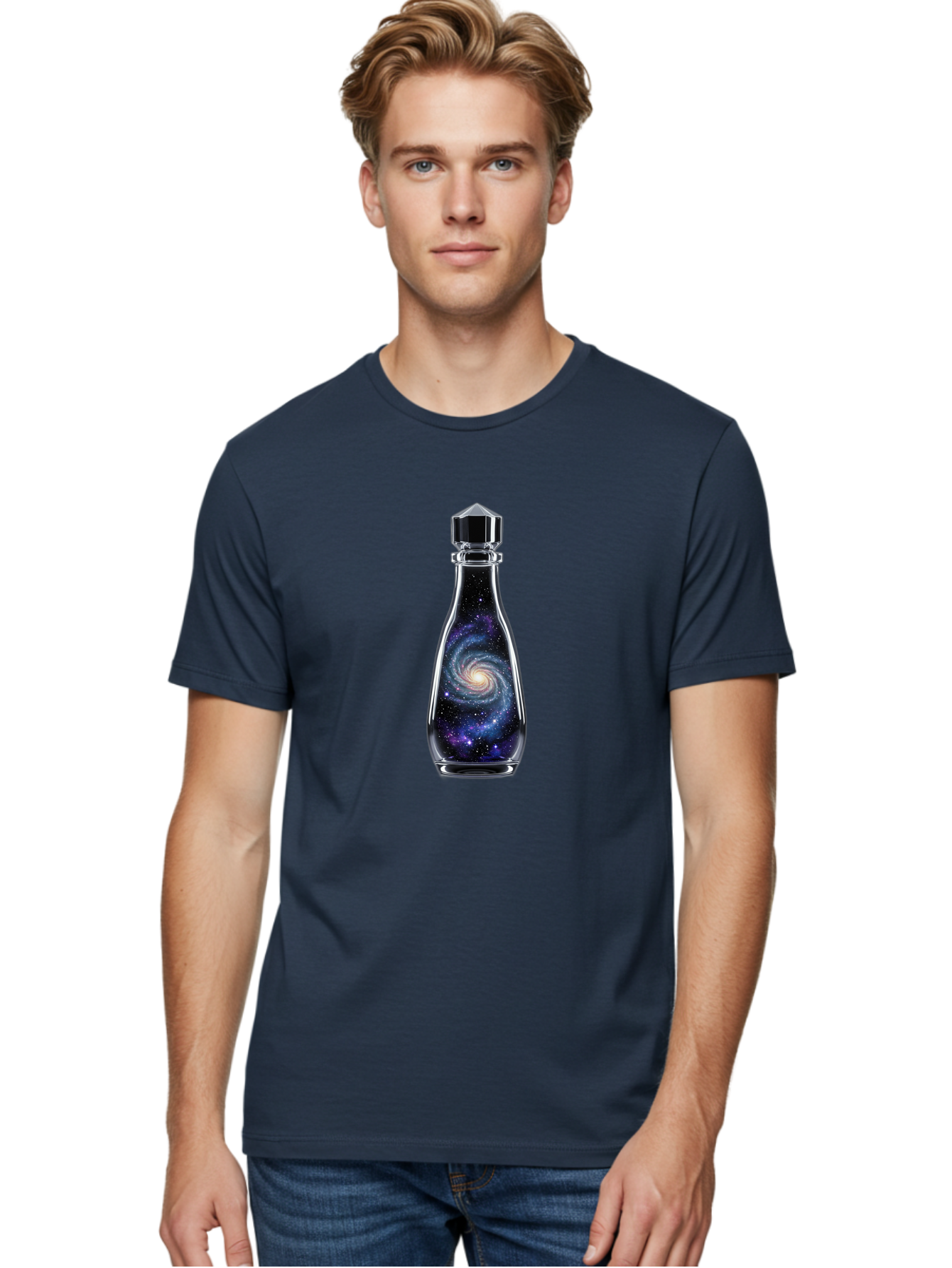 Galaxy-Bottle-19 Men'S Graphic Tee, 100% Cotton, Comfortable Casual Summer Wear, Machine Washable, Vintage Camera, Old Camera, Antique Camera, Black Camera, Classic Photography, Photography Equipment, Nostalgic Device, Film Camera, Camera Art Bai949