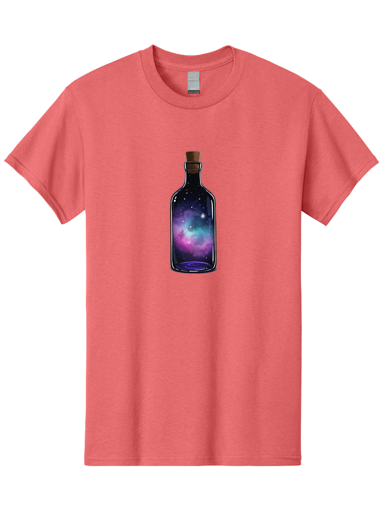 Galaxy-Bottle-3 Men'S Graphic Tee, 100% Cotton, Comfortable Casual Summer Wear, Machine Washable, Vintage Camera, Old Camera, Antique Camera, Black Camera, Classic Photography, Photography Equipment, Nostalgic Device, Film Camera, Camera Art Bai953