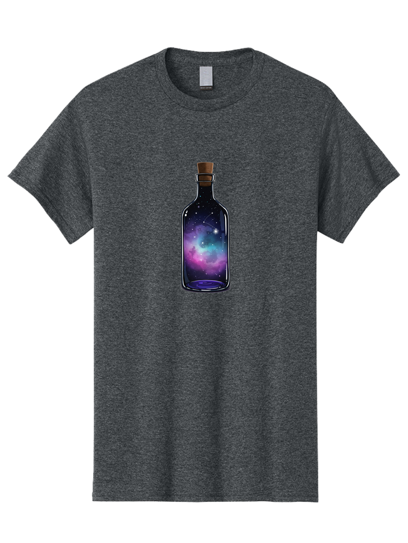 Galaxy-Bottle-3 Men'S Graphic Tee, 100% Cotton, Comfortable Casual Summer Wear, Machine Washable, Vintage Camera, Old Camera, Antique Camera, Black Camera, Classic Photography, Photography Equipment, Nostalgic Device, Film Camera, Camera Art Bai953