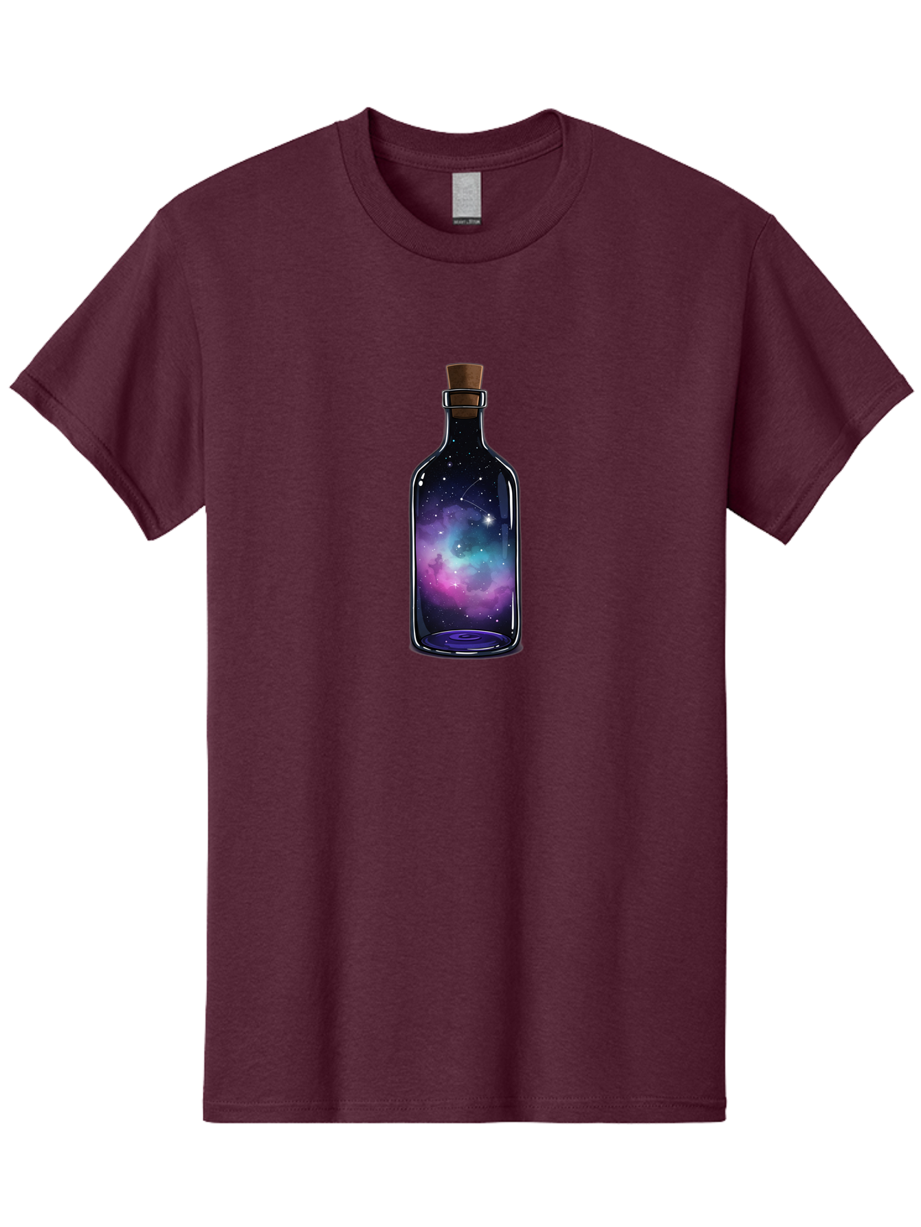 Galaxy-Bottle-3 Men'S Graphic Tee, 100% Cotton, Comfortable Casual Summer Wear, Machine Washable, Vintage Camera, Old Camera, Antique Camera, Black Camera, Classic Photography, Photography Equipment, Nostalgic Device, Film Camera, Camera Art Bai953