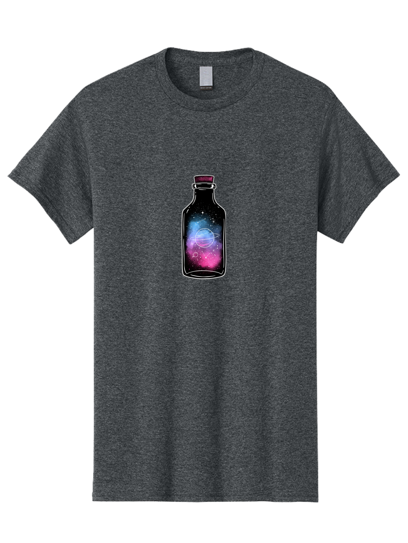 Galaxy-Bottle-4 Men'S Graphic Tee, 100% Cotton, Comfortable Casual Summer Wear, Machine Washable, Vintage Camera, Old Camera, Antique Camera, Black Camera, Classic Photography, Photography Equipment, Nostalgic Device, Film Camera, Camera Art Bai954