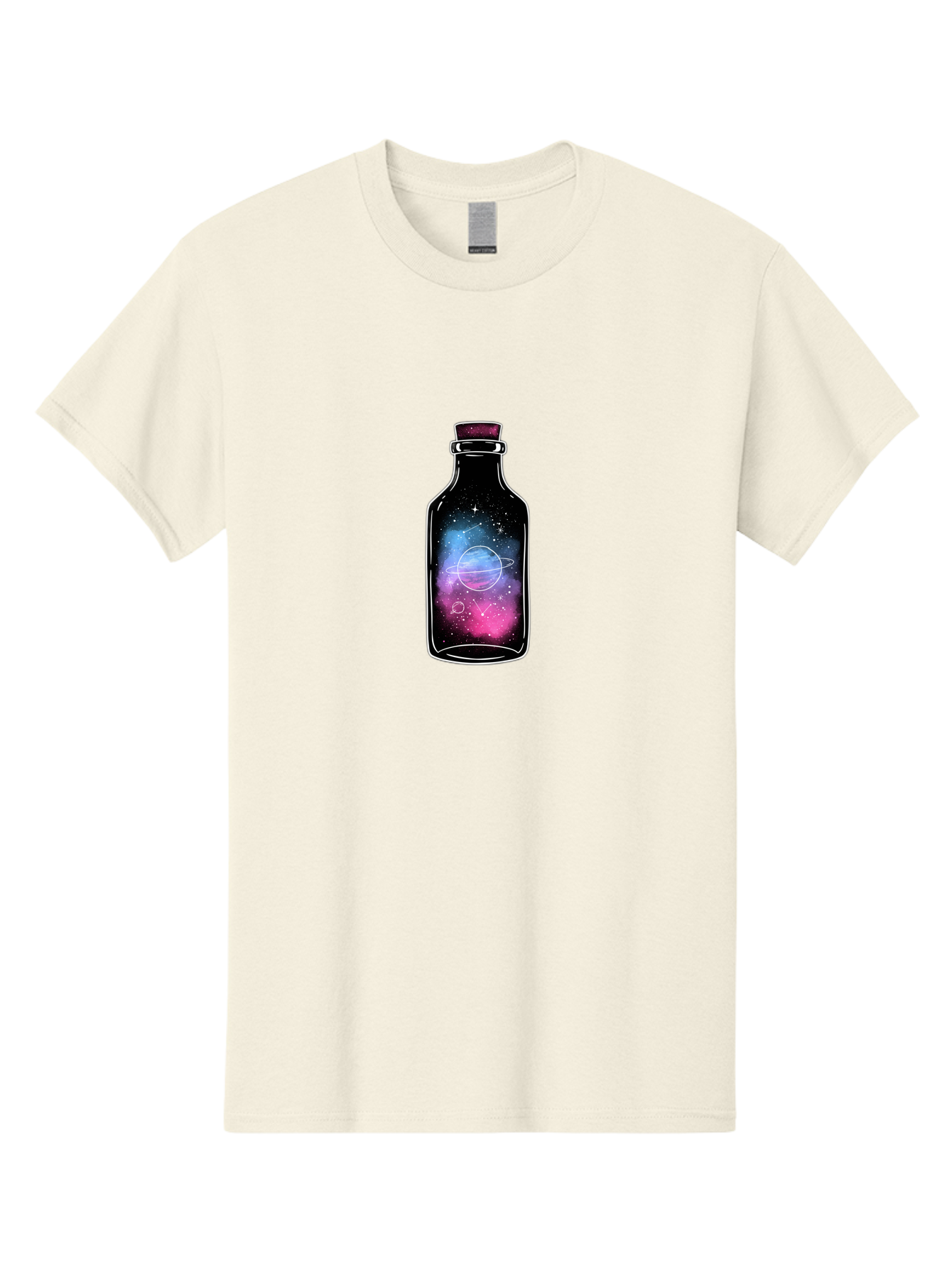 Galaxy-Bottle-4 Men'S Graphic Tee, 100% Cotton, Comfortable Casual Summer Wear, Machine Washable, Vintage Camera, Old Camera, Antique Camera, Black Camera, Classic Photography, Photography Equipment, Nostalgic Device, Film Camera, Camera Art Bai954