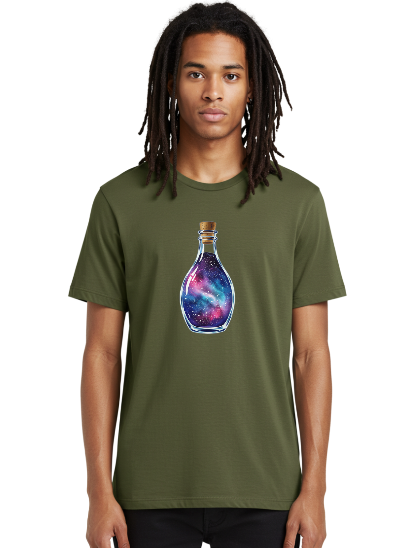 Galaxy-Bottle-5 Men'S Graphic Tee, 100% Cotton, Comfortable Casual Summer Wear, Machine Washable, Vintage Camera, Old Camera, Antique Camera, Black Camera, Classic Photography, Photography Equipment, Nostalgic Device, Film Camera, Camera Art Bai955