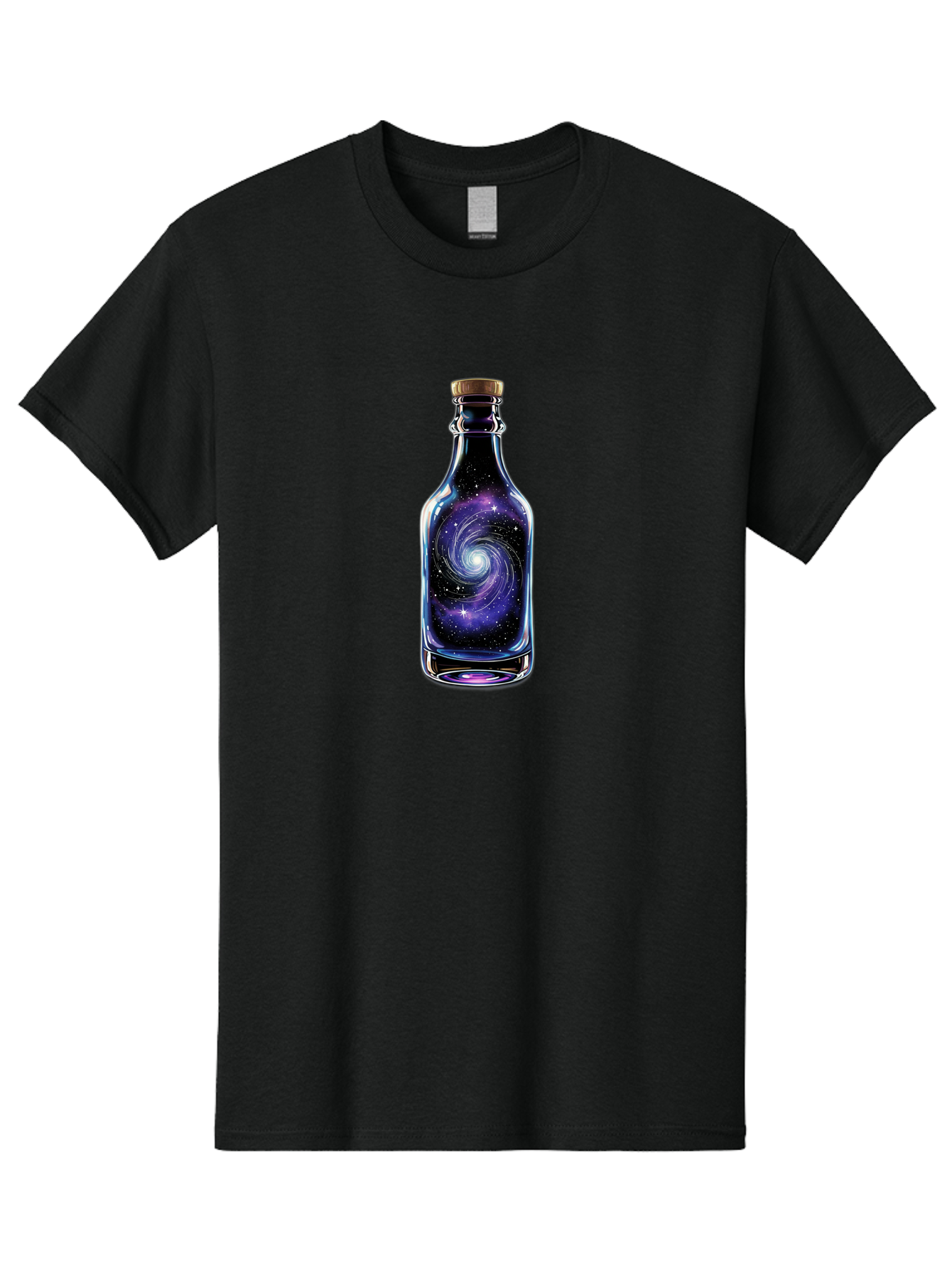 Galaxy-Bottle-6 Men'S Graphic Tee, 100% Cotton, Comfortable Casual Summer Wear, Machine Washable, Vintage Camera, Old Camera, Antique Camera, Black Camera, Classic Photography, Photography Equipment, Nostalgic Device, Film Camera, Camera Art Bai956