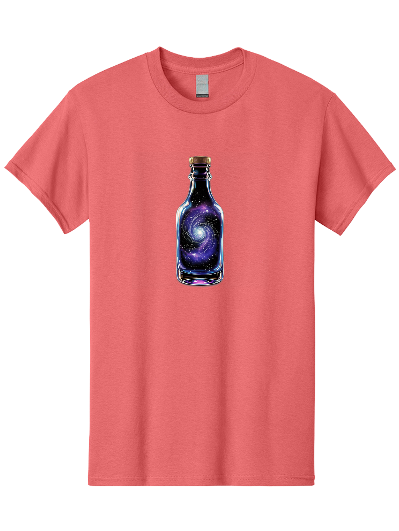 Galaxy-Bottle-6 Men'S Graphic Tee, 100% Cotton, Comfortable Casual Summer Wear, Machine Washable, Vintage Camera, Old Camera, Antique Camera, Black Camera, Classic Photography, Photography Equipment, Nostalgic Device, Film Camera, Camera Art Bai956