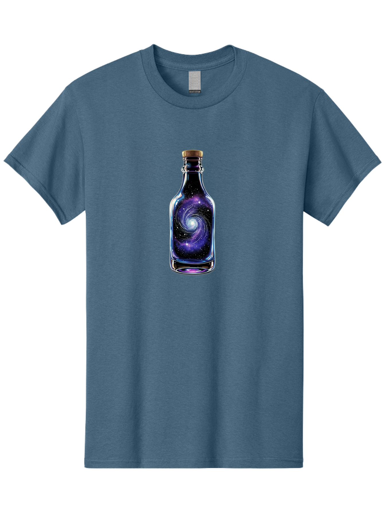 Galaxy-Bottle-6 Men'S Graphic Tee, 100% Cotton, Comfortable Casual Summer Wear, Machine Washable, Vintage Camera, Old Camera, Antique Camera, Black Camera, Classic Photography, Photography Equipment, Nostalgic Device, Film Camera, Camera Art Bai956