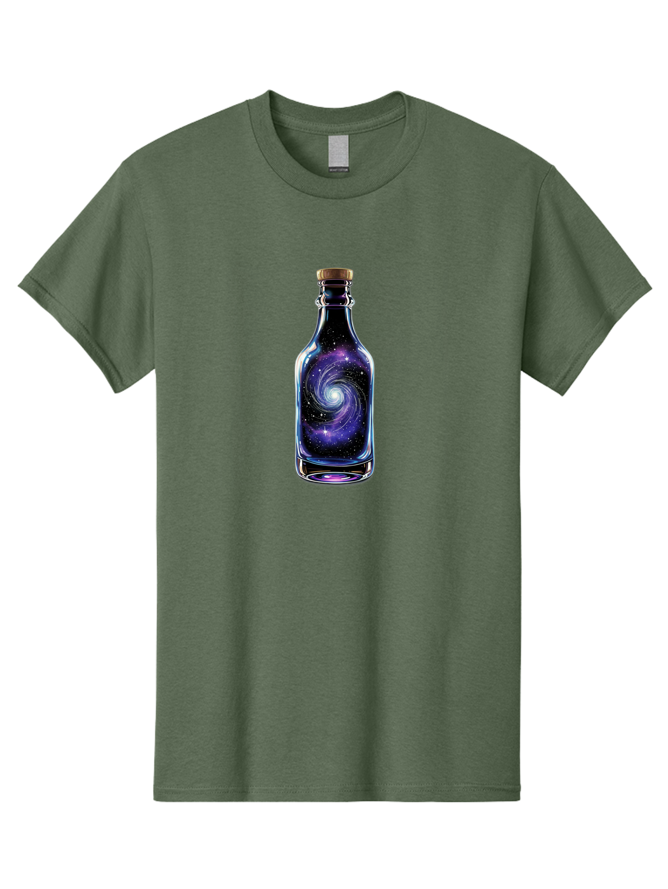 Galaxy-Bottle-6 Men'S Graphic Tee, 100% Cotton, Comfortable Casual Summer Wear, Machine Washable, Vintage Camera, Old Camera, Antique Camera, Black Camera, Classic Photography, Photography Equipment, Nostalgic Device, Film Camera, Camera Art Bai956