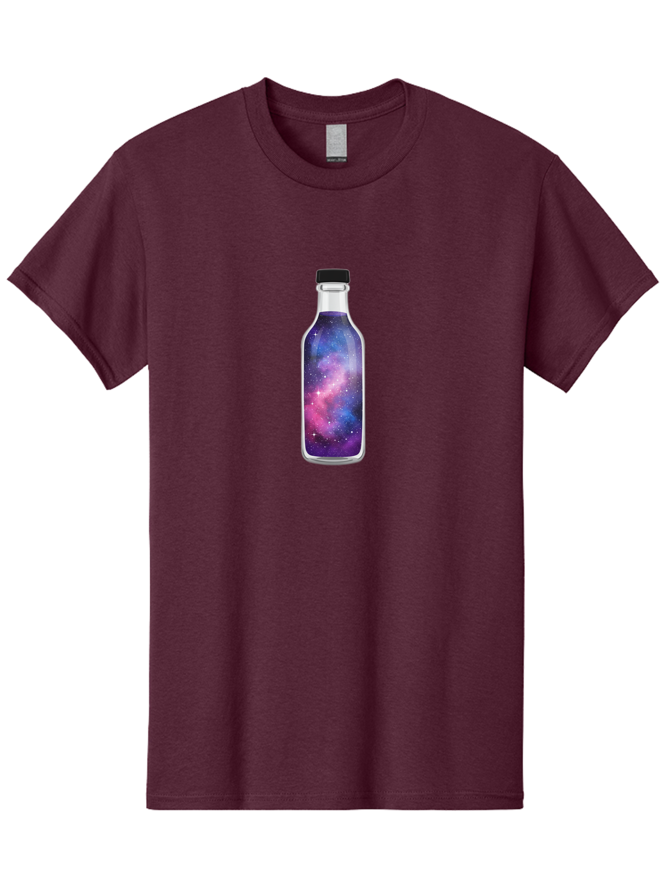 Galaxy-Bottle-7 Men'S Graphic Tee, 100% Cotton, Comfortable Casual Summer Wear, Machine Washable, Vintage Camera, Old Camera, Antique Camera, Black Camera, Classic Photography, Photography Equipment, Nostalgic Device, Film Camera, Camera Art Bai957