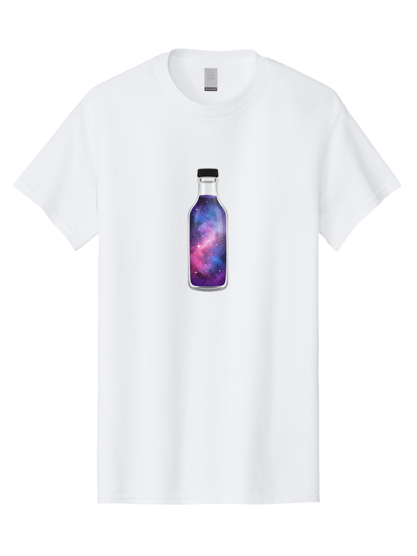 Galaxy-Bottle-7 Men'S Graphic Tee, 100% Cotton, Comfortable Casual Summer Wear, Machine Washable, Vintage Camera, Old Camera, Antique Camera, Black Camera, Classic Photography, Photography Equipment, Nostalgic Device, Film Camera, Camera Art Bai957