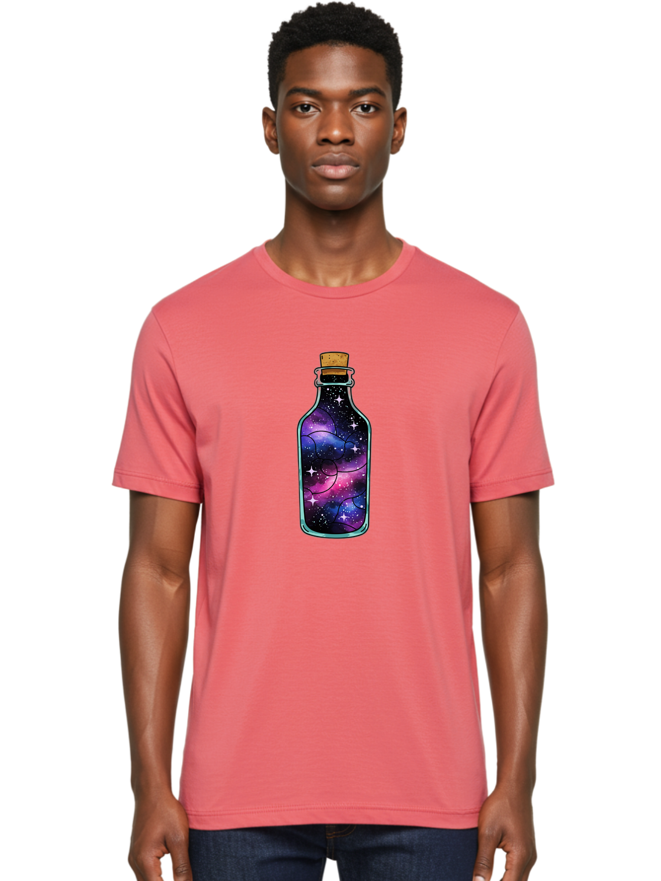 Galaxy-Bottle-9 Men'S Graphic Tee, 100% Cotton, Comfortable Casual Summer Wear, Machine Washable, Vintage Camera, Old Camera, Antique Camera, Black Camera, Classic Photography, Photography Equipment, Nostalgic Device, Film Camera, Camera Art Bai959