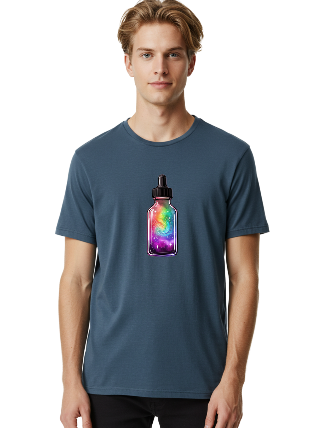 Galaxy-E-Liquid-Bottle Men'S Graphic Tee, 100% Cotton, Comfortable Casual Summer Wear, Machine Washable, Vintage Camera, Old Camera, Antique Camera, Black Camera, Classic Photography, Photography Equipment, Nostalgic Device, Film Camera, Bai961