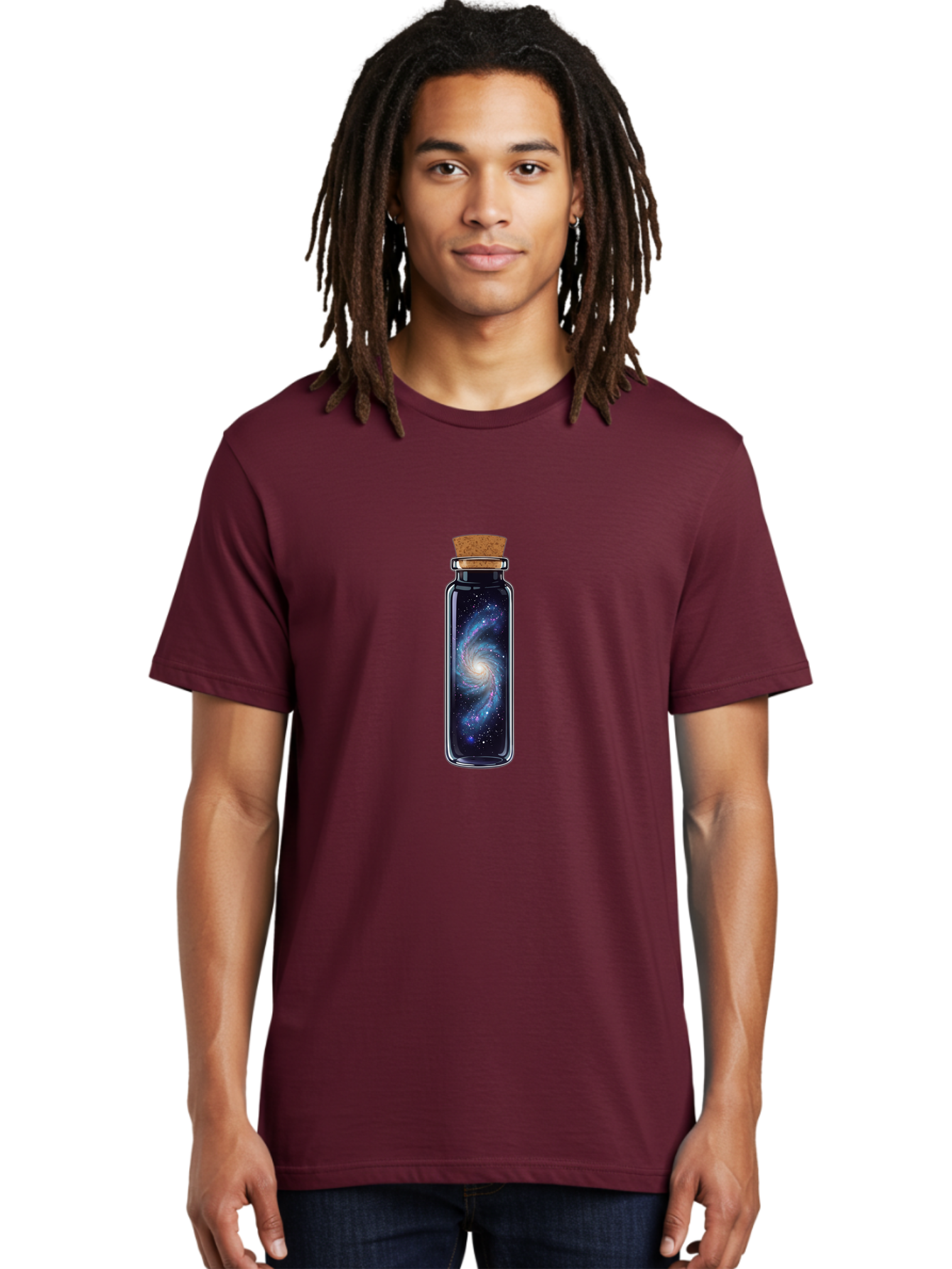 Galaxy-In-A-Bottle-10 Men'S Graphic Tee, 100% Cotton, Comfortable Casual Summer Wear, Machine Washable, Vintage Camera, Old Camera, Antique Camera, Black Camera, Classic Photography, Photography Equipment, Nostalgic Device, Film Camera, Bai964
