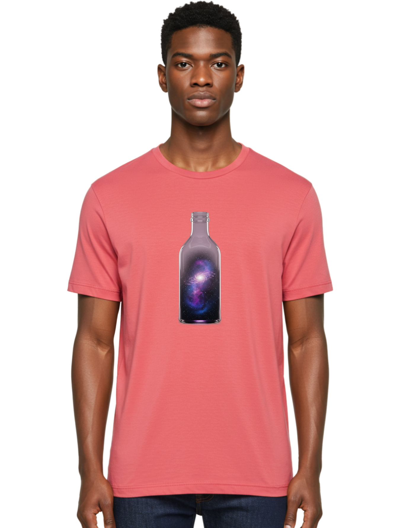Galaxy-In-A-Bottle-11 Men'S Graphic Tee, 100% Cotton, Comfortable Casual Summer Wear, Machine Washable, Vintage Camera, Old Camera, Antique Camera, Black Camera, Classic Photography, Photography Equipment, Nostalgic Device, Film Camera, Bai965