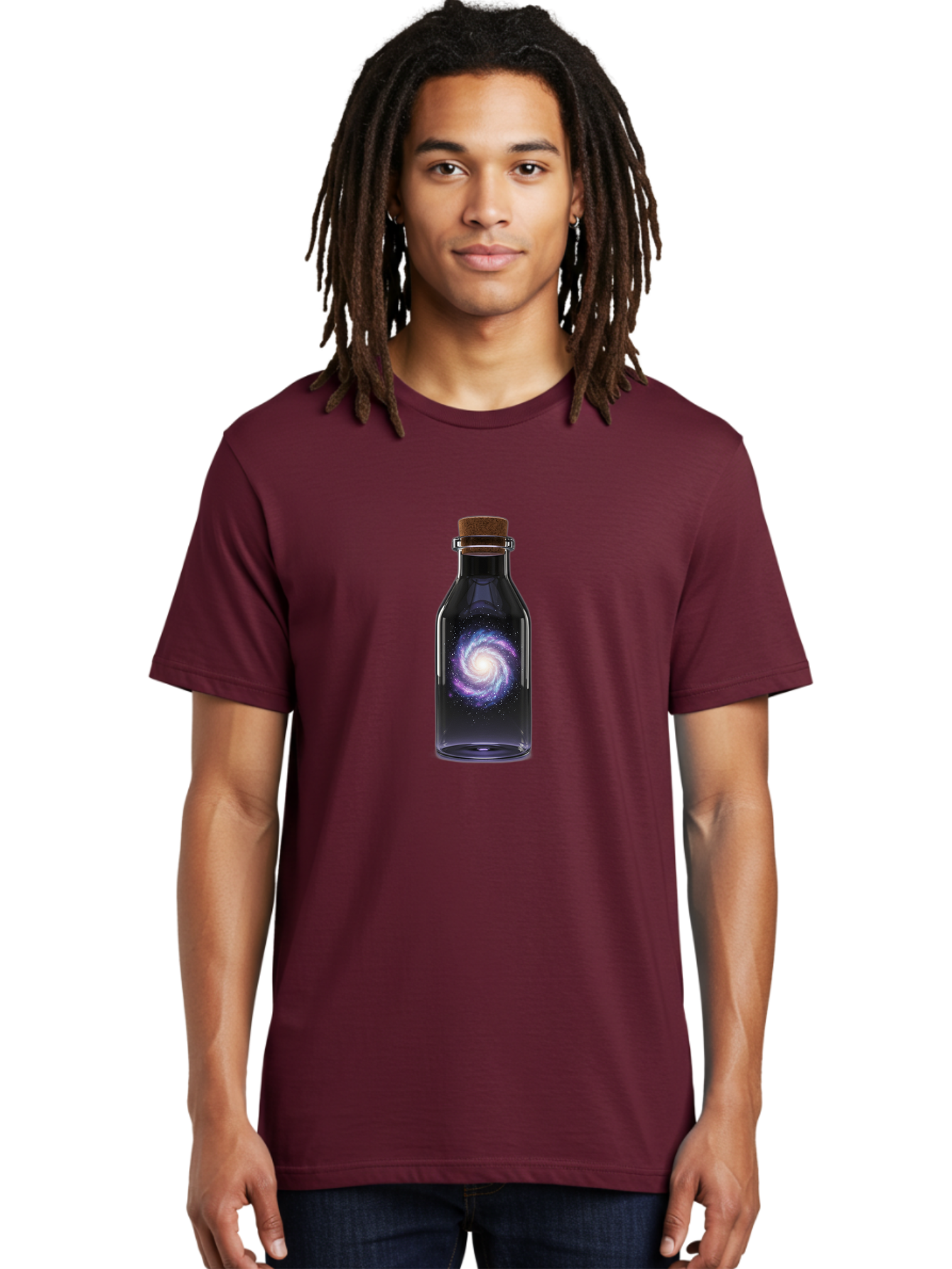 Galaxy-In-A-Bottle-12 Men'S Graphic Tee, 100% Cotton, Comfortable Casual Summer Wear, Machine Washable, Vintage Camera, Old Camera, Antique Camera, Black Camera, Classic Photography, Photography Equipment, Nostalgic Device, Film Camera, Bai966