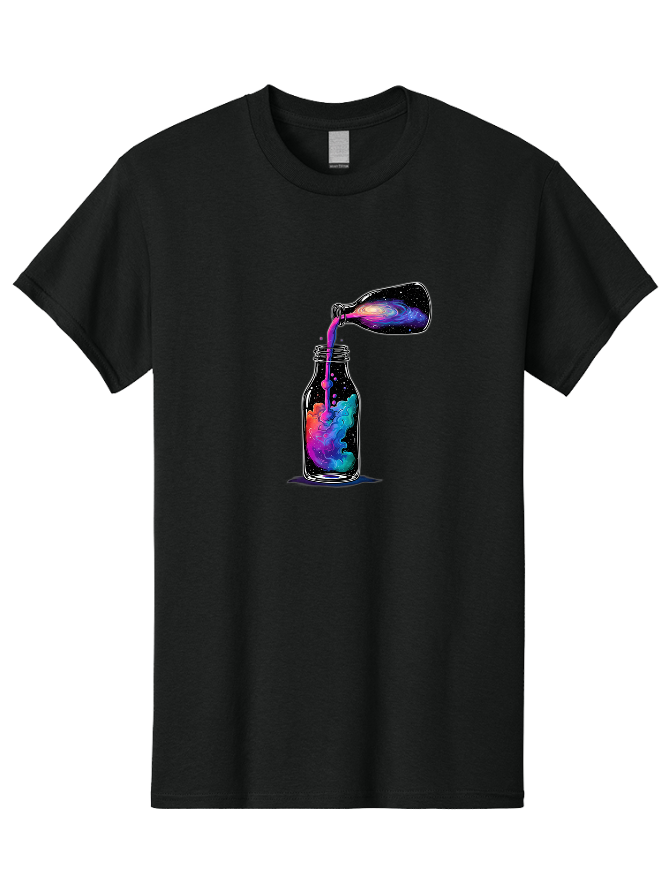 Galaxy-In-A-Bottle-14 Men'S Graphic Tee, 100% Cotton, Comfortable Casual Summer Wear, Machine Washable, Vintage Camera, Old Camera, Antique Camera, Black Camera, Classic Photography, Photography Equipment, Nostalgic Device, Film Camera, Bai968