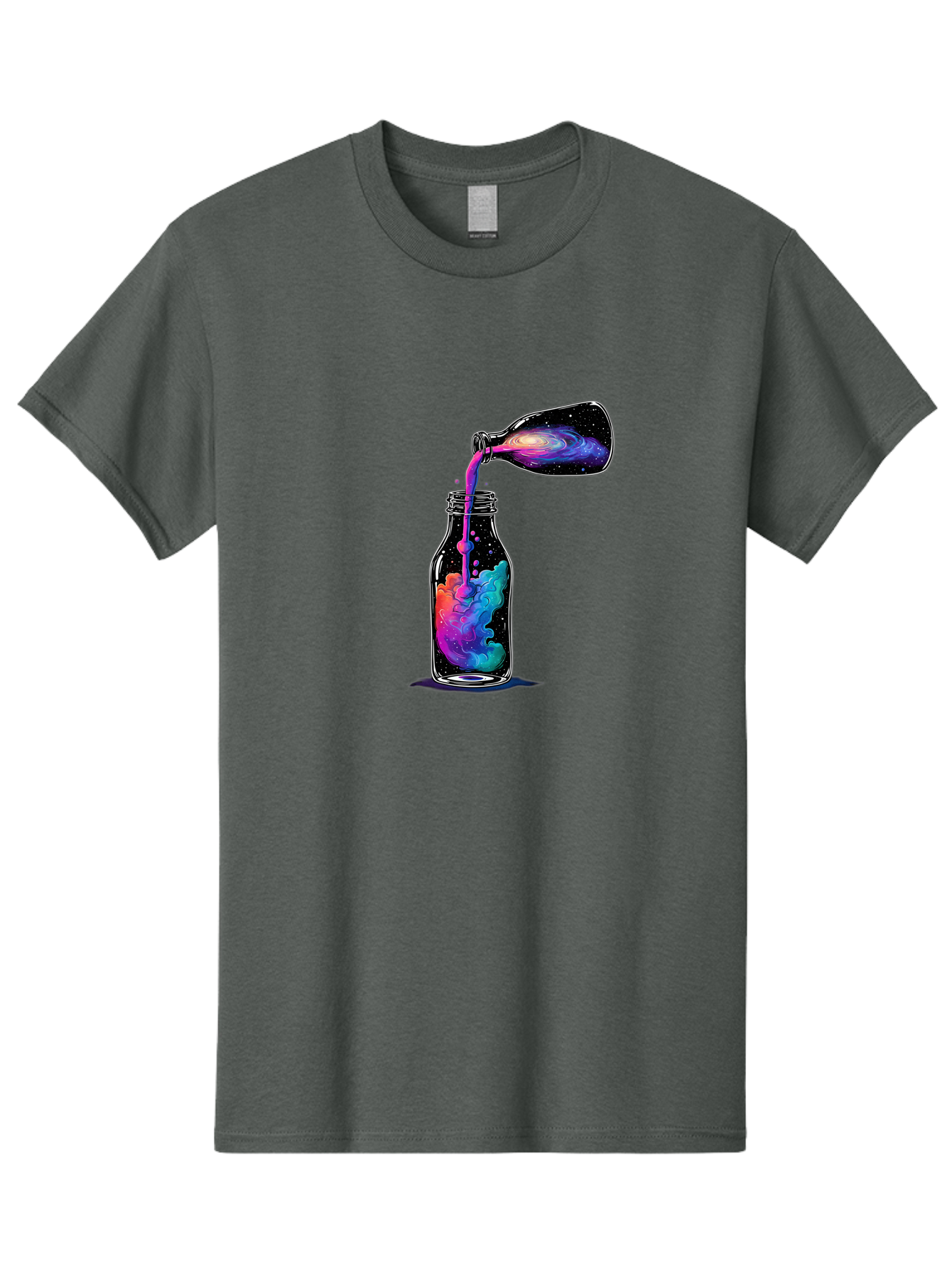 Galaxy-In-A-Bottle-14 Men'S Graphic Tee, 100% Cotton, Comfortable Casual Summer Wear, Machine Washable, Vintage Camera, Old Camera, Antique Camera, Black Camera, Classic Photography, Photography Equipment, Nostalgic Device, Film Camera, Bai968