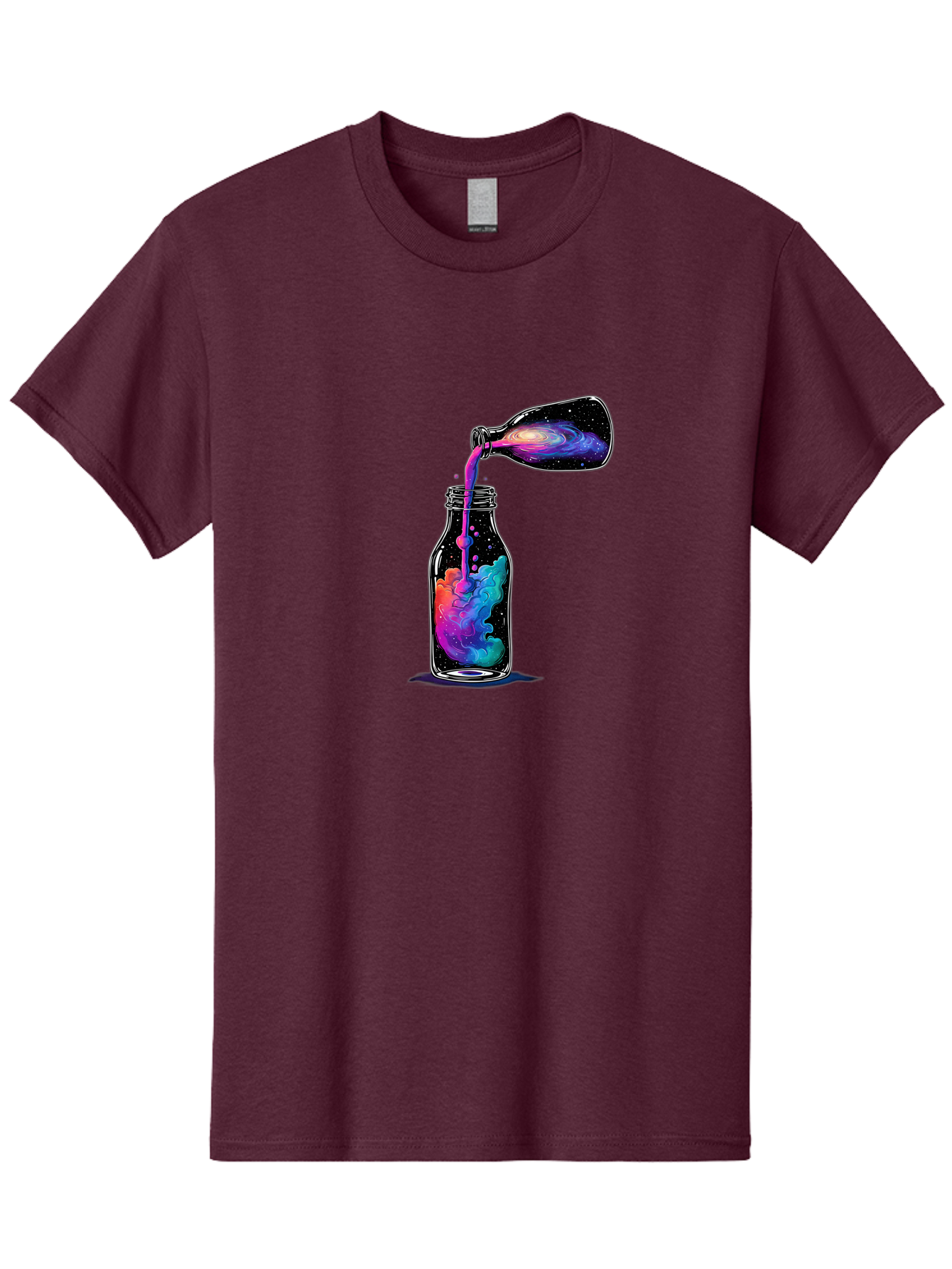 Galaxy-In-A-Bottle-14 Men'S Graphic Tee, 100% Cotton, Comfortable Casual Summer Wear, Machine Washable, Vintage Camera, Old Camera, Antique Camera, Black Camera, Classic Photography, Photography Equipment, Nostalgic Device, Film Camera, Bai968