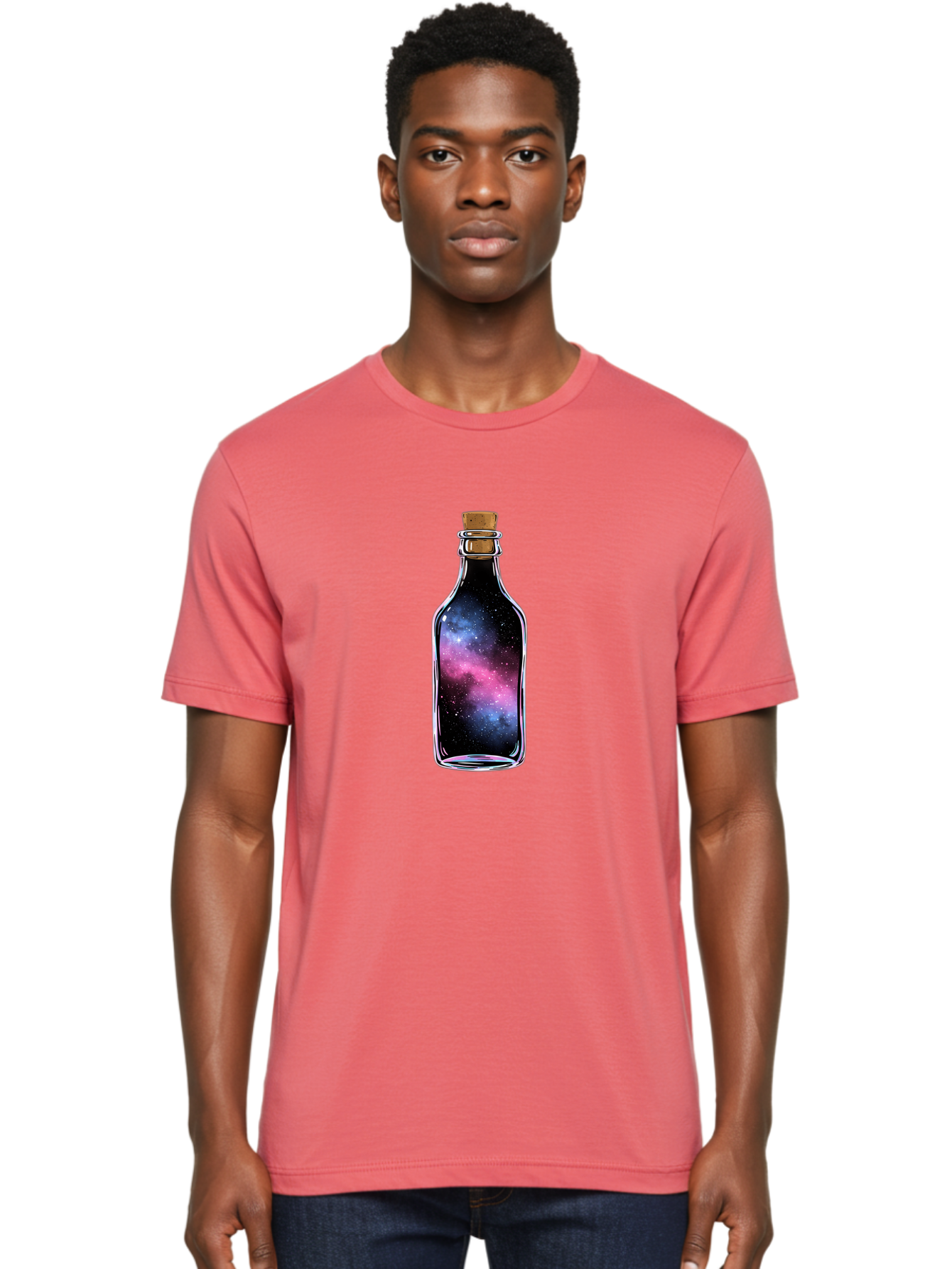 Galaxy-In-A-Bottle-16 Men'S Graphic Tee, 100% Cotton, Comfortable Casual Summer Wear, Machine Washable, Vintage Camera, Old Camera, Antique Camera, Black Camera, Classic Photography, Photography Equipment, Nostalgic Device, Film Camera, Bai970