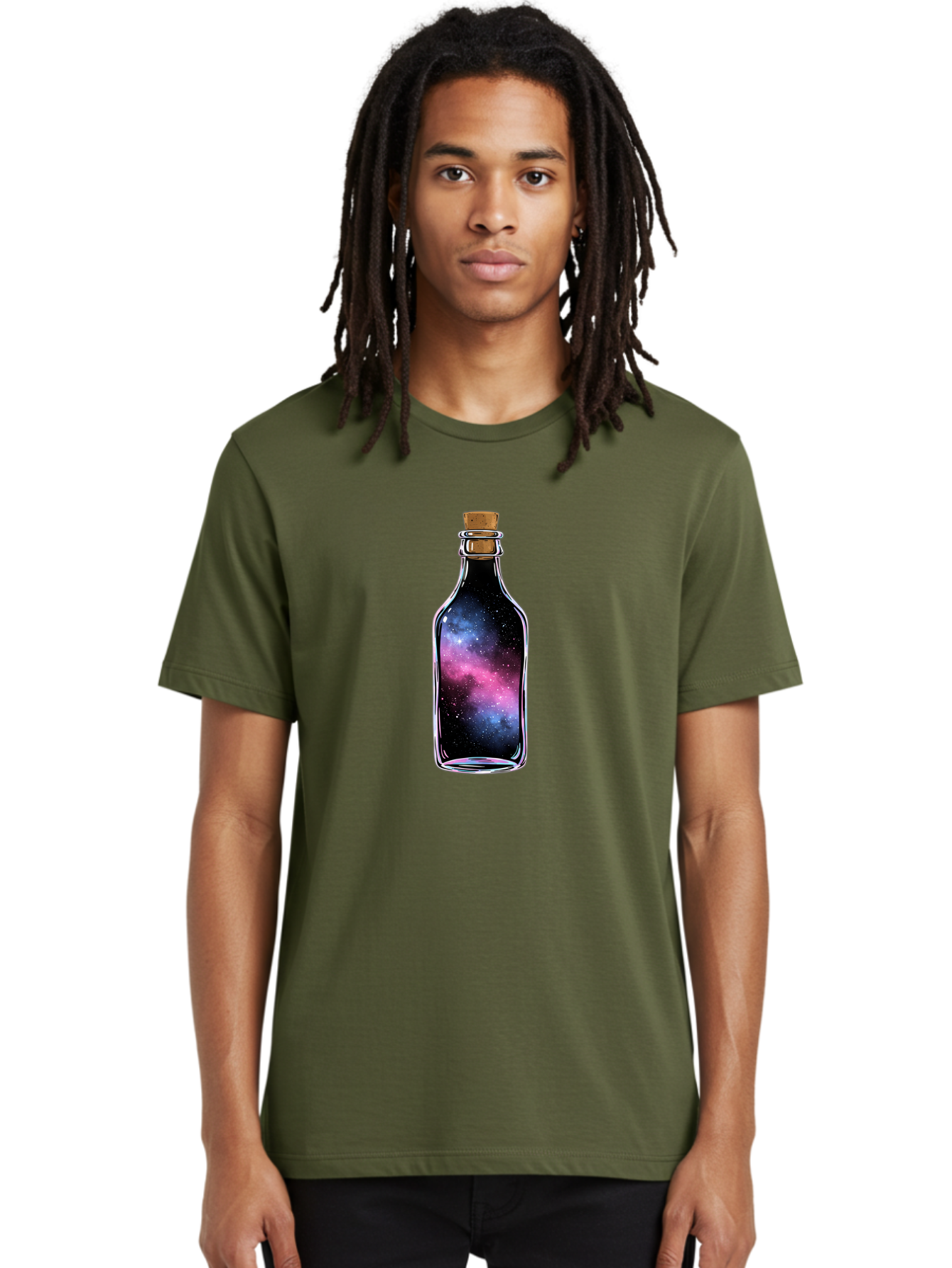 Galaxy-In-A-Bottle-16 Men'S Graphic Tee, 100% Cotton, Comfortable Casual Summer Wear, Machine Washable, Vintage Camera, Old Camera, Antique Camera, Black Camera, Classic Photography, Photography Equipment, Nostalgic Device, Film Camera, Bai970