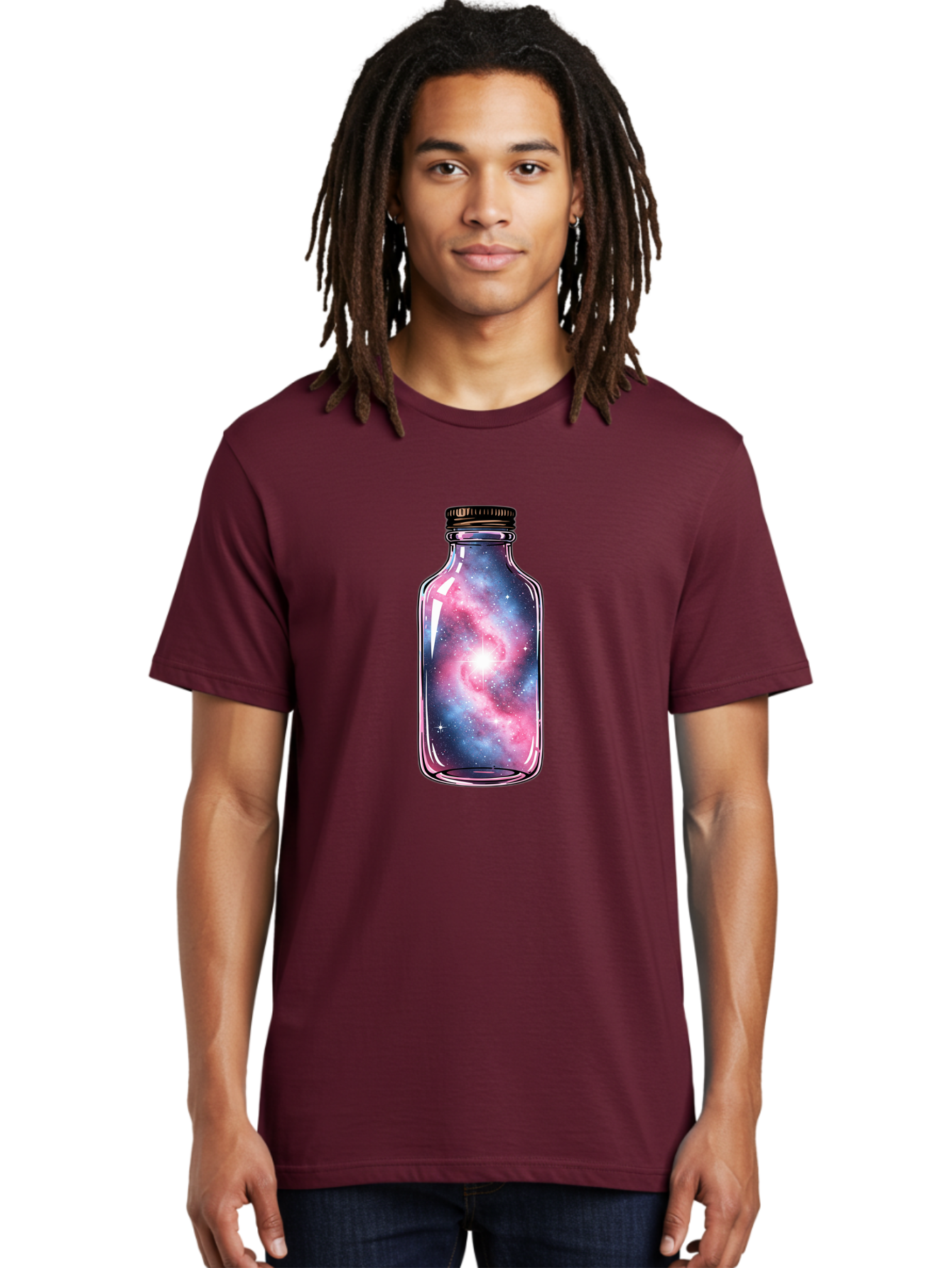 Galaxy-In-A-Bottle-17 Men'S Graphic Tee, 100% Cotton, Comfortable Casual Summer Wear, Machine Washable, Vintage Camera, Old Camera, Antique Camera, Black Camera, Classic Photography, Photography Equipment, Nostalgic Device, Film Camera, Bai971