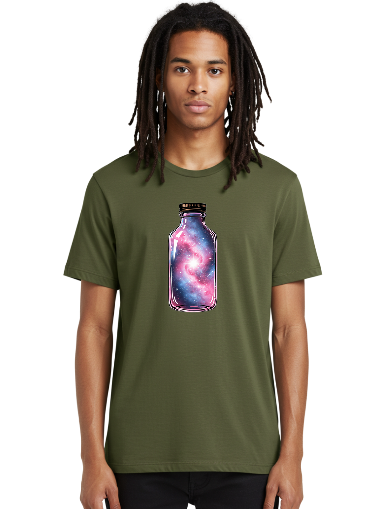 Galaxy-In-A-Bottle-17 Men'S Graphic Tee, 100% Cotton, Comfortable Casual Summer Wear, Machine Washable, Vintage Camera, Old Camera, Antique Camera, Black Camera, Classic Photography, Photography Equipment, Nostalgic Device, Film Camera, Bai971
