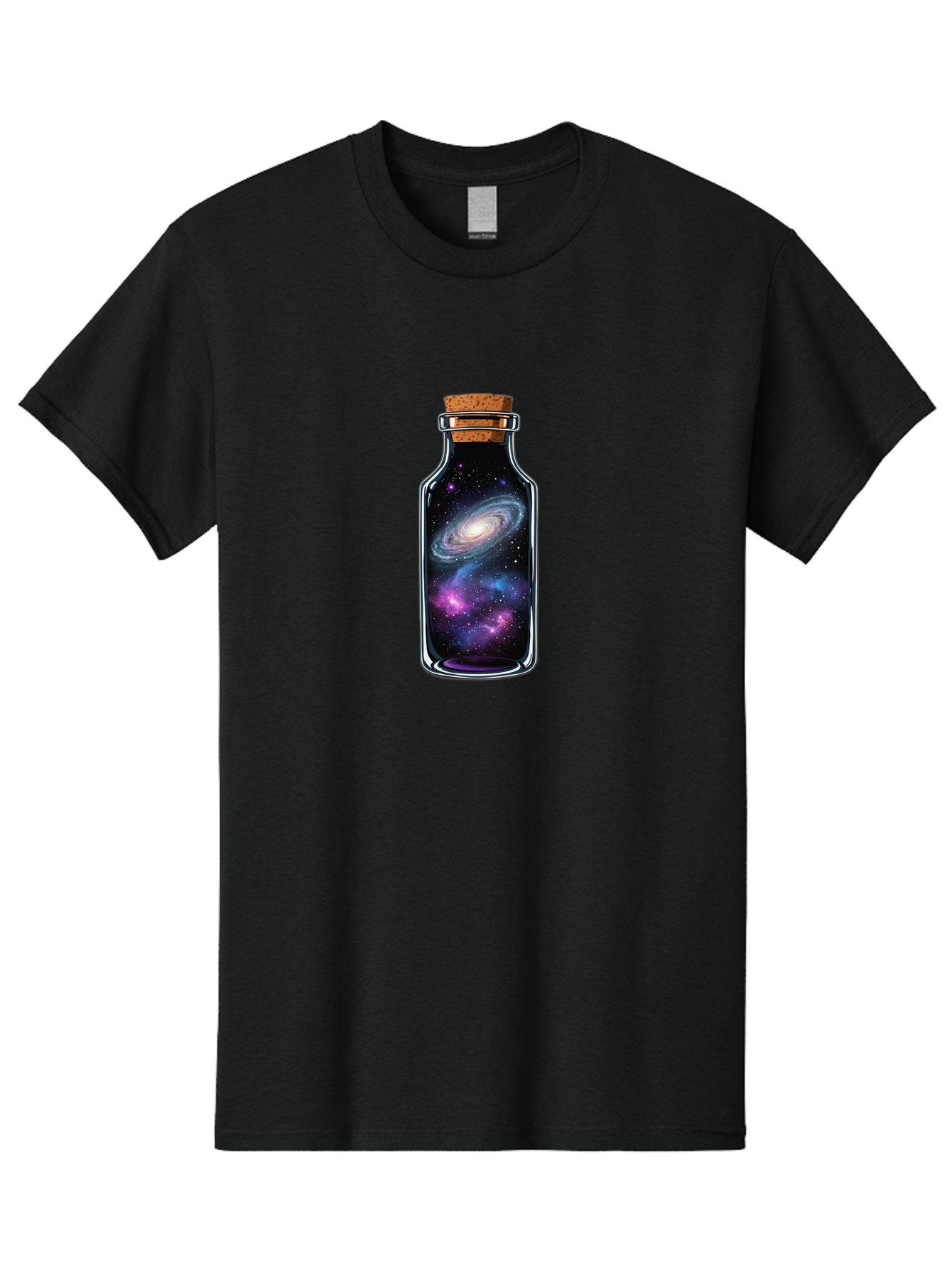 Galaxy-In-A-Bottle-2 Men'S Graphic Tee, 100% Cotton, Comfortable Casual Summer Wear, Machine Washable, Vintage Camera, Old Camera, Antique Camera, Black Camera, Classic Photography, Photography Equipment, Nostalgic Device, Film Camera, Bai974
