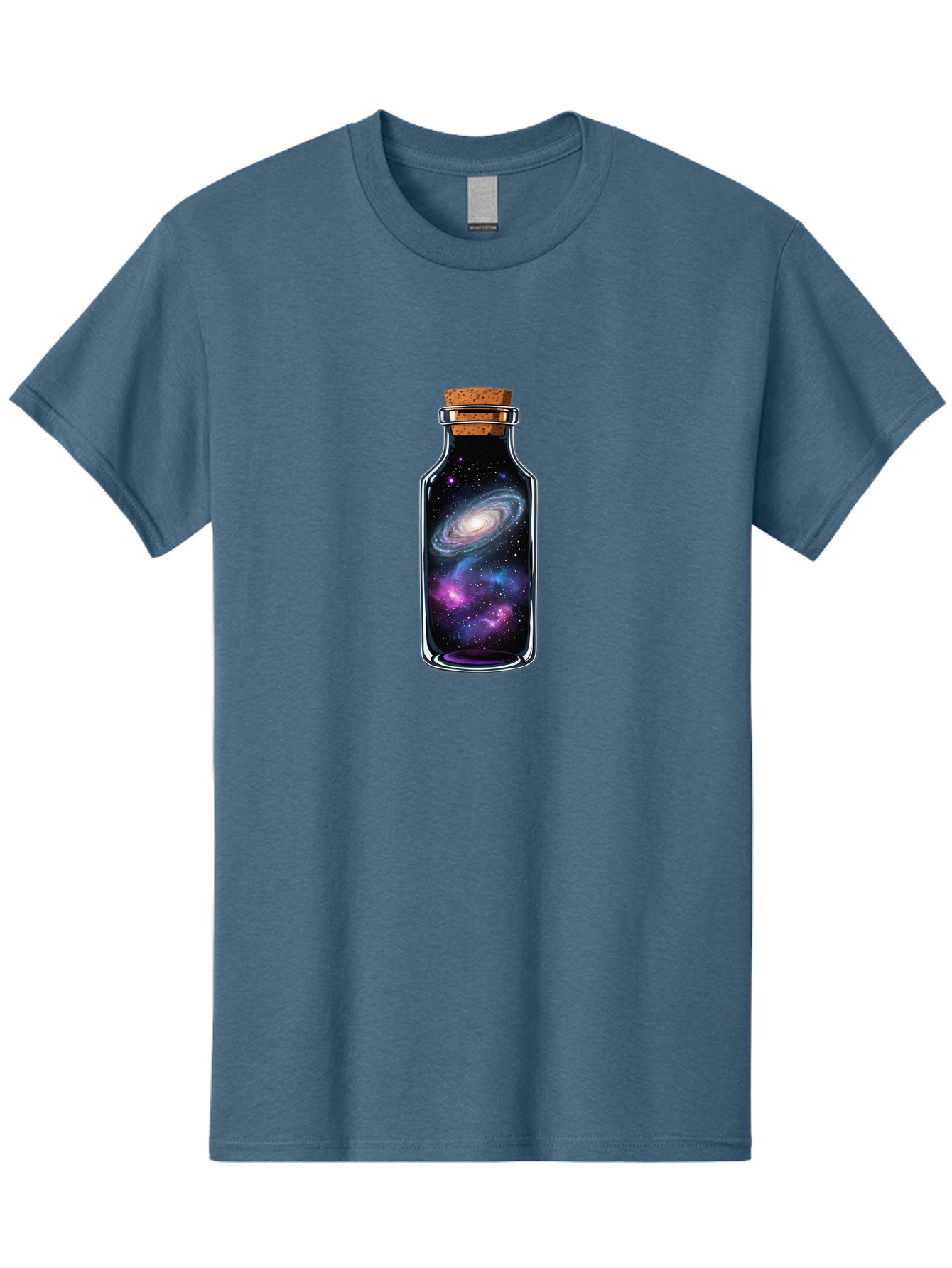 Galaxy-In-A-Bottle-2 Men'S Graphic Tee, 100% Cotton, Comfortable Casual Summer Wear, Machine Washable, Vintage Camera, Old Camera, Antique Camera, Black Camera, Classic Photography, Photography Equipment, Nostalgic Device, Film Camera, Bai974