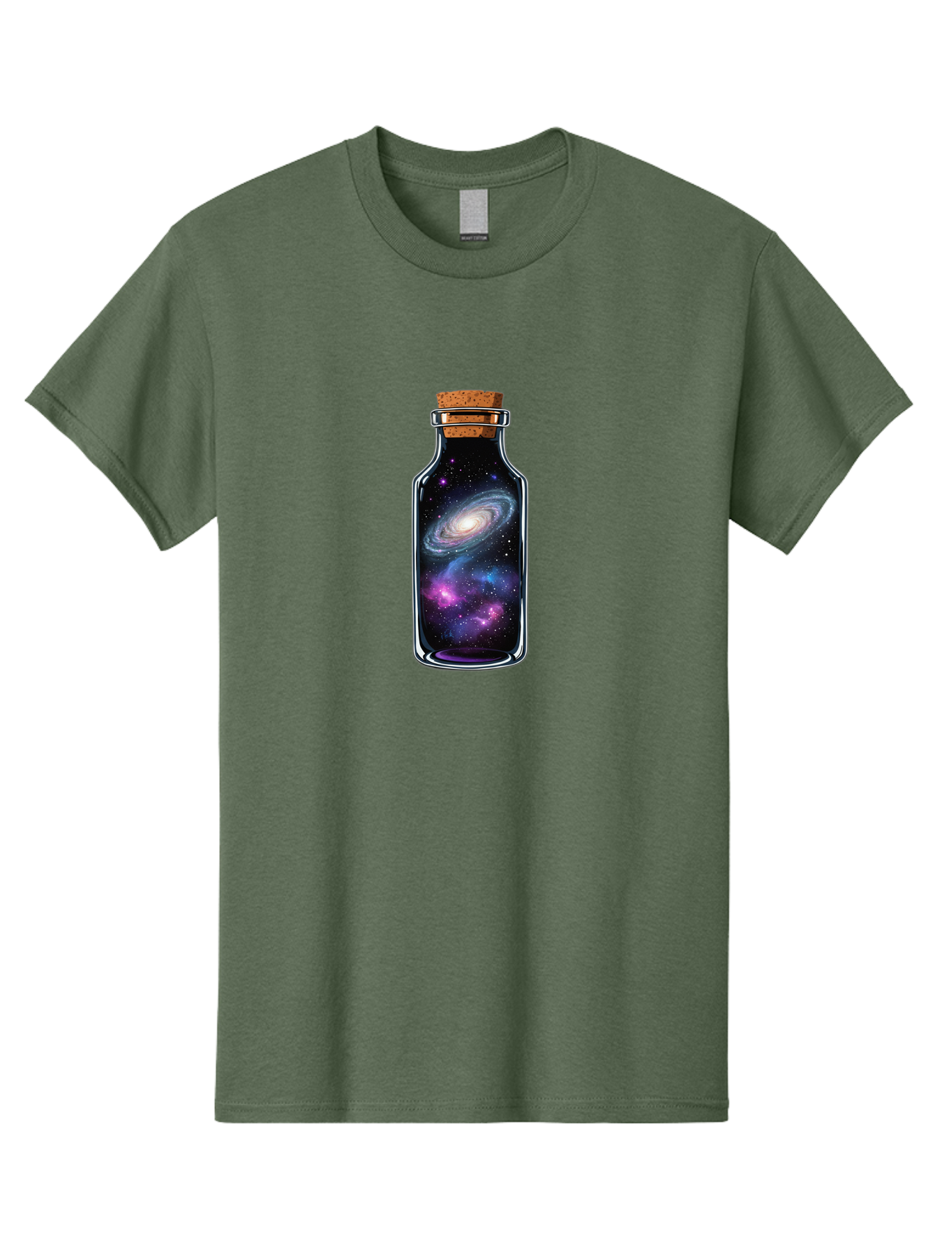 Galaxy-In-A-Bottle-2 Men'S Graphic Tee, 100% Cotton, Comfortable Casual Summer Wear, Machine Washable, Vintage Camera, Old Camera, Antique Camera, Black Camera, Classic Photography, Photography Equipment, Nostalgic Device, Film Camera, Bai974