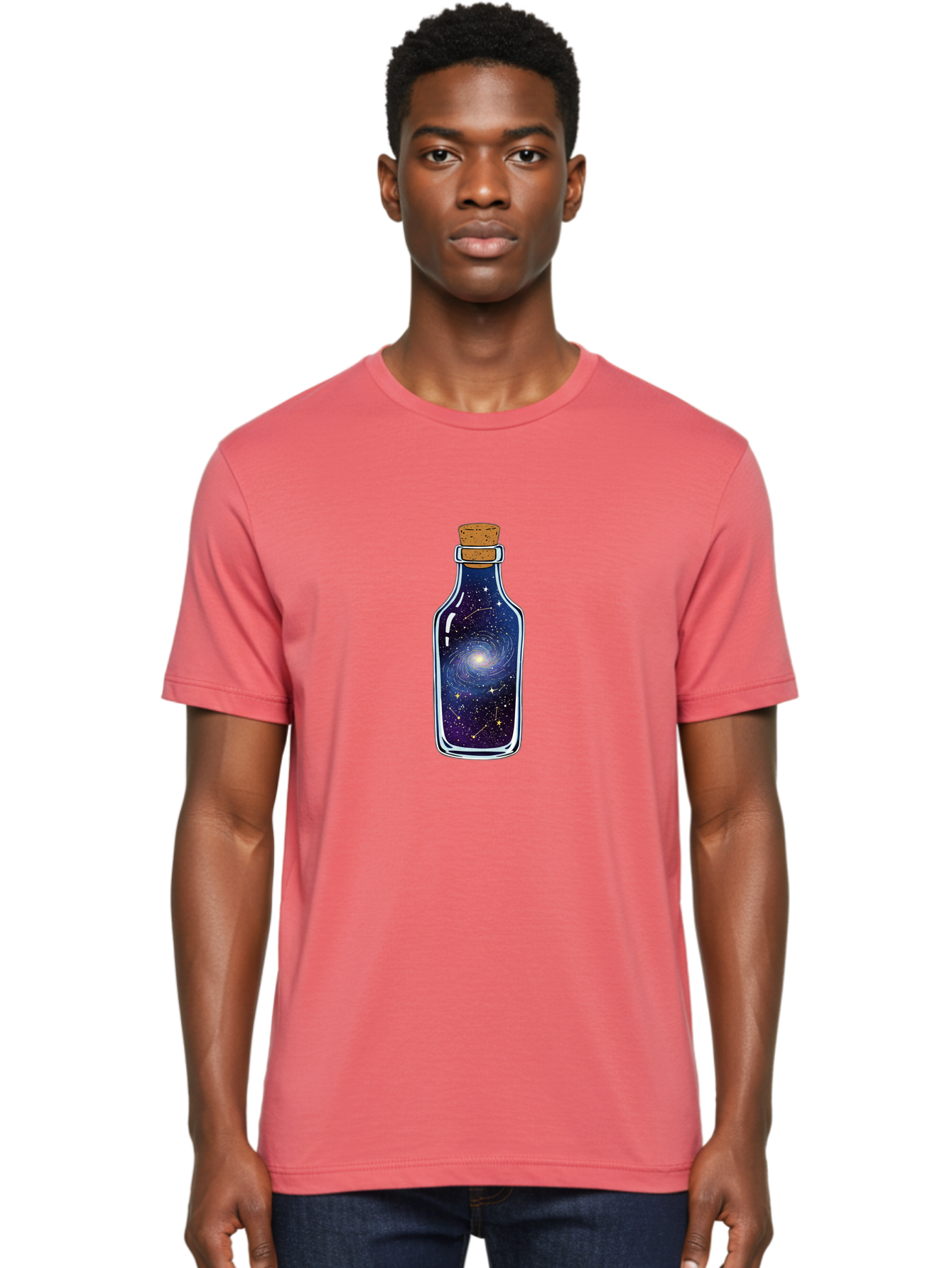 Galaxy-In-A-Bottle-25 Men'S Graphic Tee, 100% Cotton, Comfortable Casual Summer Wear, Machine Washable, Vintage Camera, Old Camera, Antique Camera, Black Camera, Classic Photography, Photography Equipment, Nostalgic Device, Film Camera, Bai980