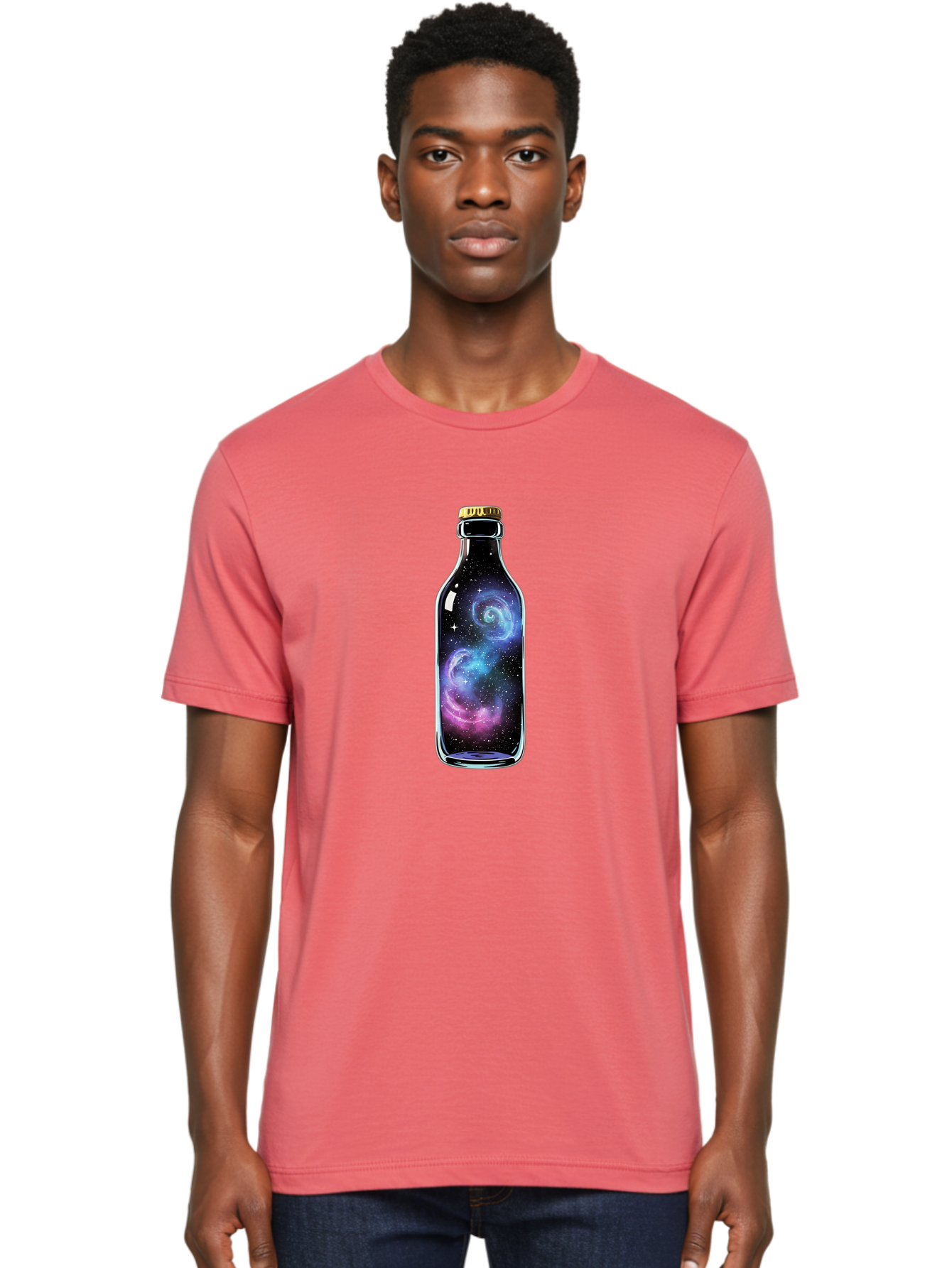 Galaxy-In-A-Bottle-28 Men'S Graphic Tee, 100% Cotton, Comfortable Casual Summer Wear, Machine Washable, Vintage Camera, Old Camera, Antique Camera, Black Camera, Classic Photography, Photography Equipment, Nostalgic Device, Film Camera, Bai983