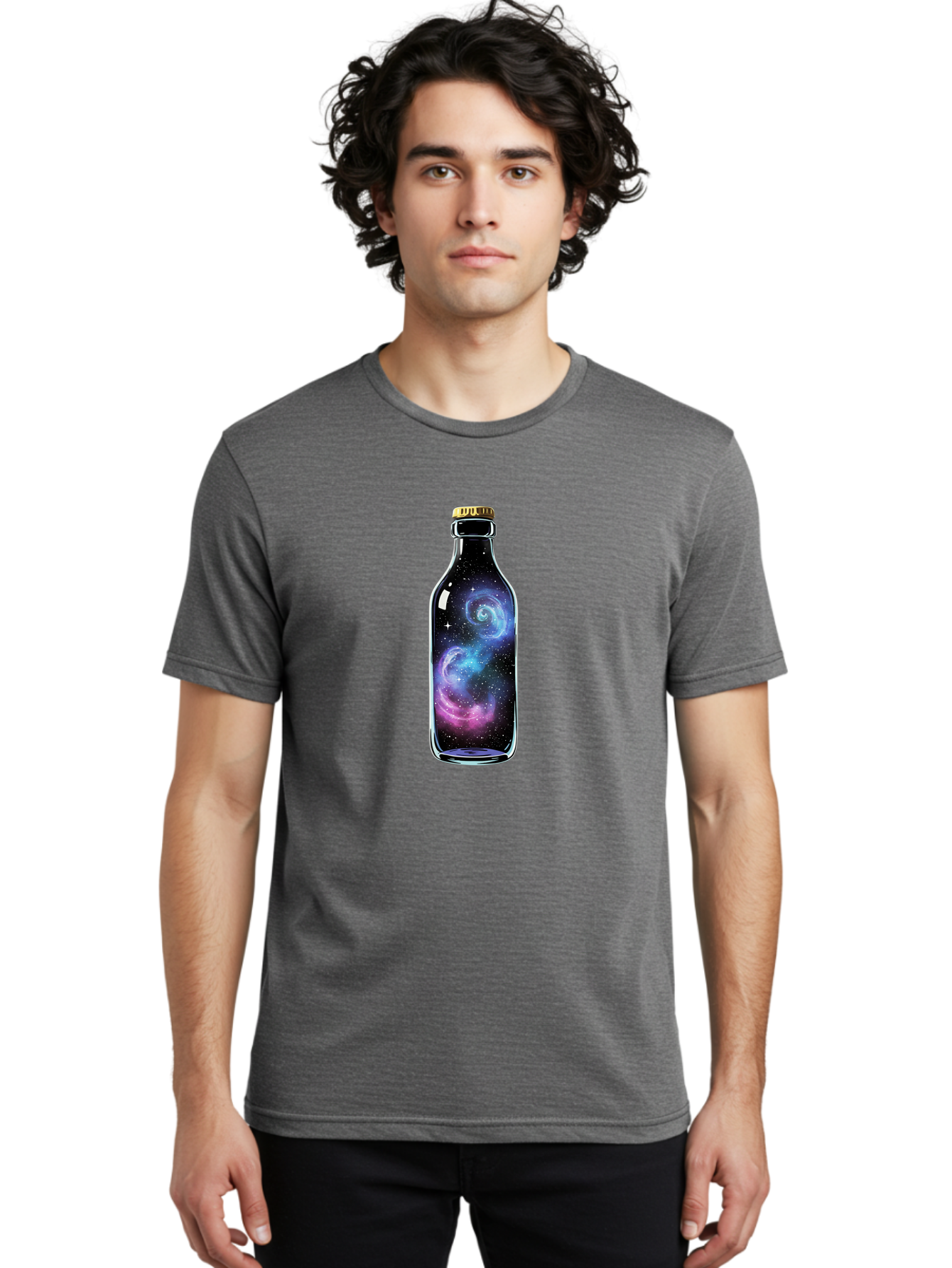 Galaxy-In-A-Bottle-28 Men'S Graphic Tee, 100% Cotton, Comfortable Casual Summer Wear, Machine Washable, Vintage Camera, Old Camera, Antique Camera, Black Camera, Classic Photography, Photography Equipment, Nostalgic Device, Film Camera, Bai983