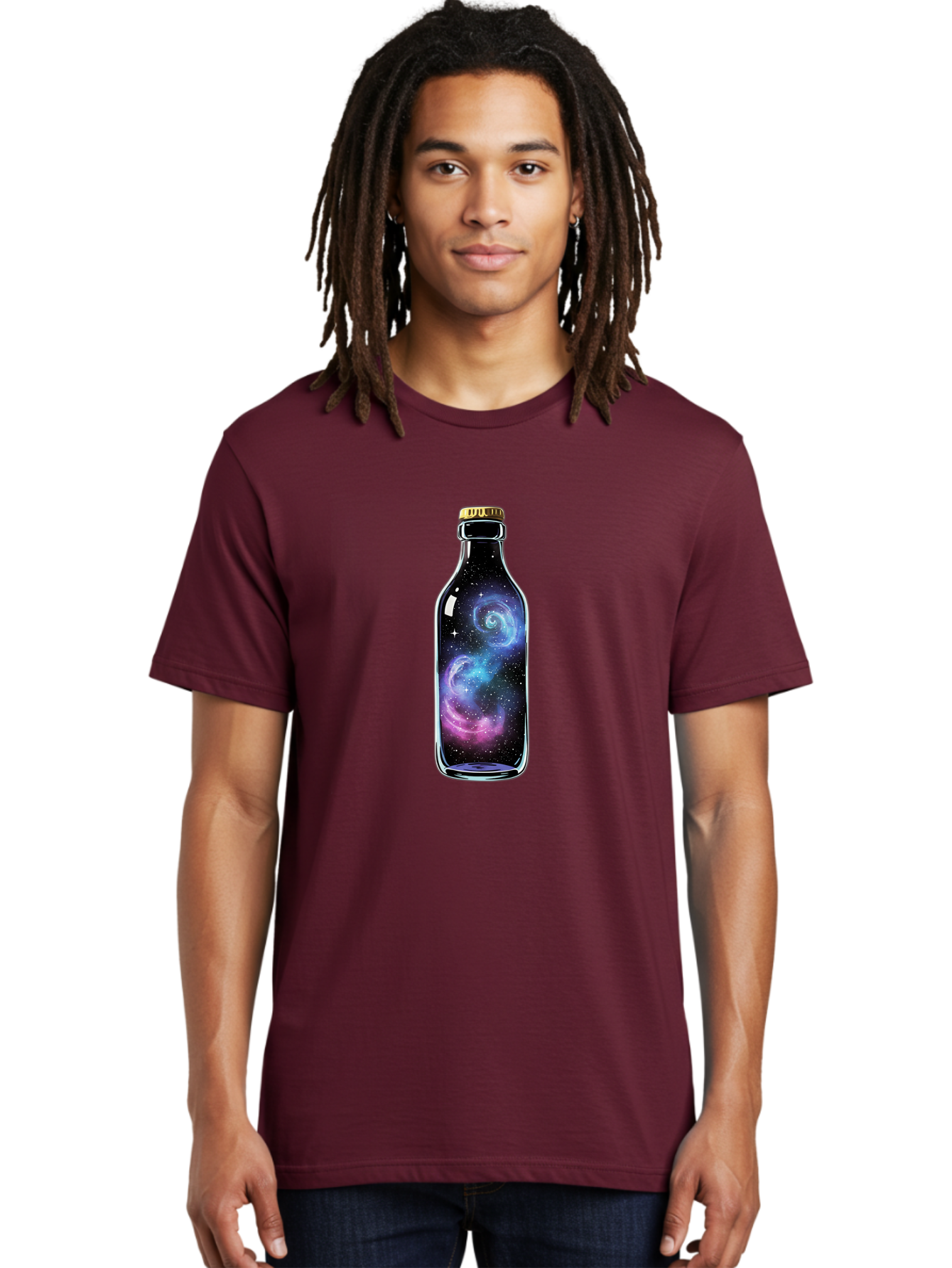 Galaxy-In-A-Bottle-28 Men'S Graphic Tee, 100% Cotton, Comfortable Casual Summer Wear, Machine Washable, Vintage Camera, Old Camera, Antique Camera, Black Camera, Classic Photography, Photography Equipment, Nostalgic Device, Film Camera, Bai983