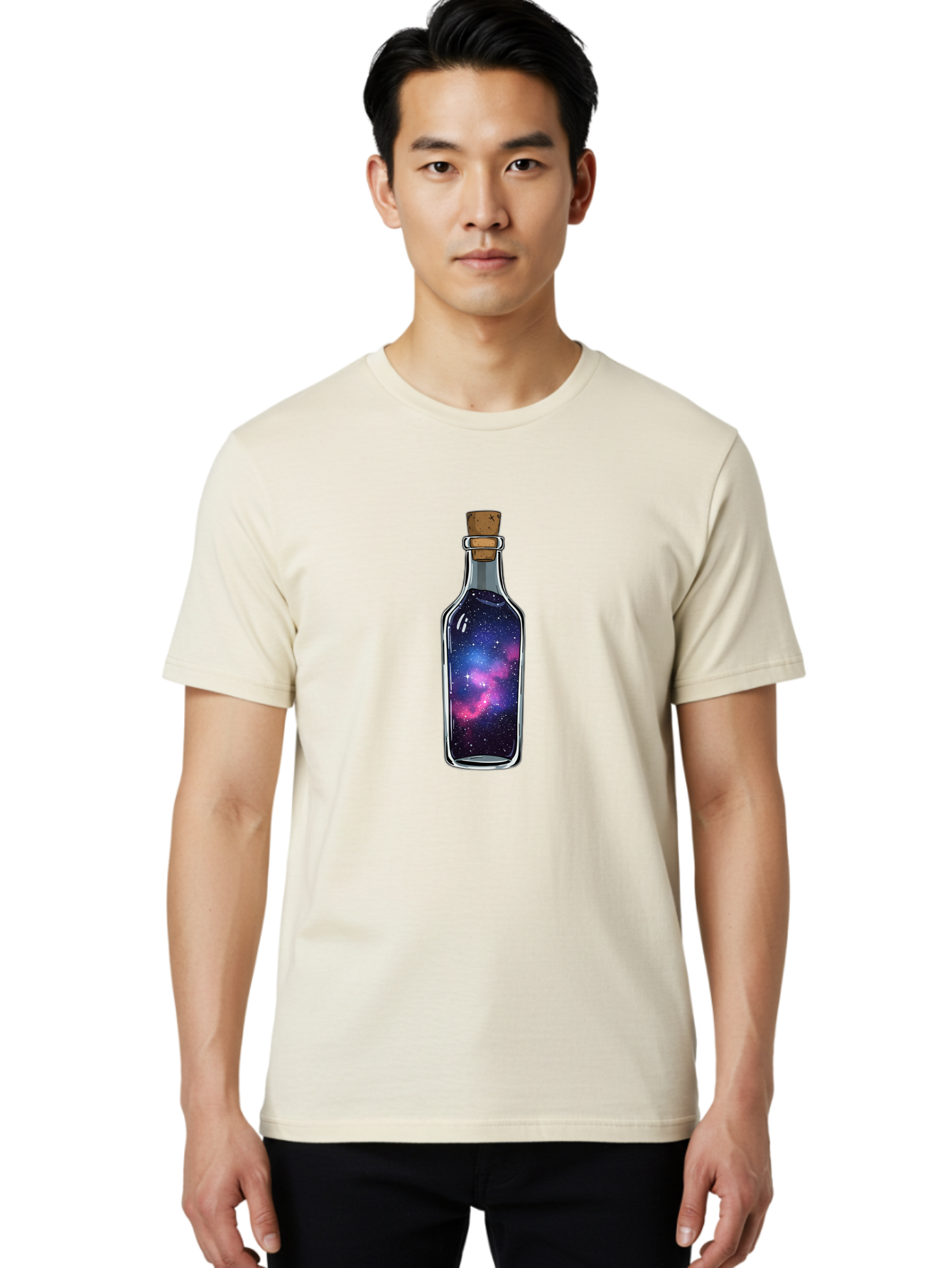 Galaxy-In-A-Bottle-29 Men'S Graphic Tee, 100% Cotton, Comfortable Casual Summer Wear, Machine Washable, Vintage Camera, Old Camera, Antique Camera, Black Camera, Classic Photography, Photography Equipment, Nostalgic Device, Film Camera, Bai984