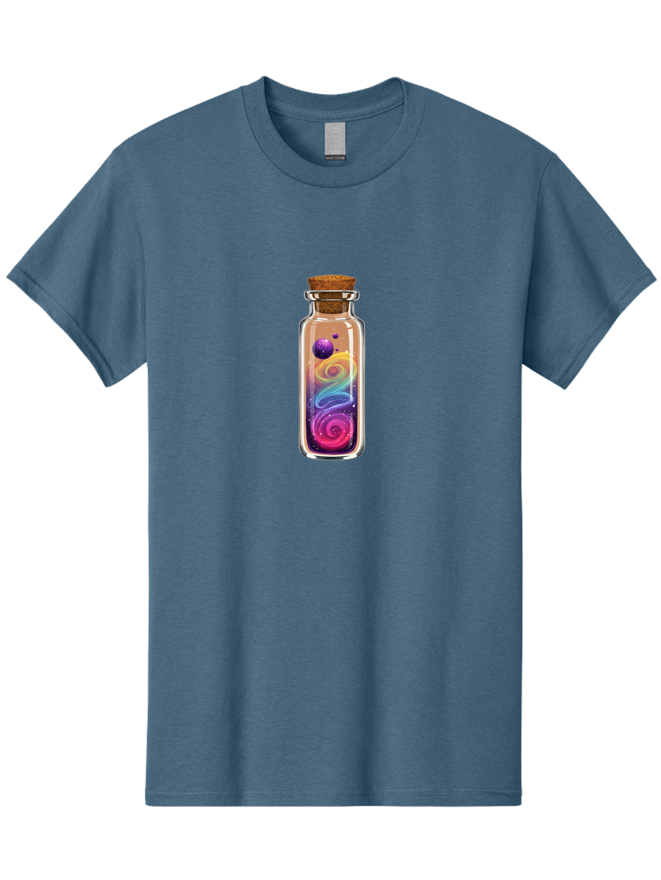 Galaxy-In-A-Bottle-3 Men'S Graphic Tee, 100% Cotton, Comfortable Casual Summer Wear, Machine Washable, Vintage Camera, Old Camera, Antique Camera, Black Camera, Classic Photography, Photography Equipment, Nostalgic Device, Film Camera, Bai985