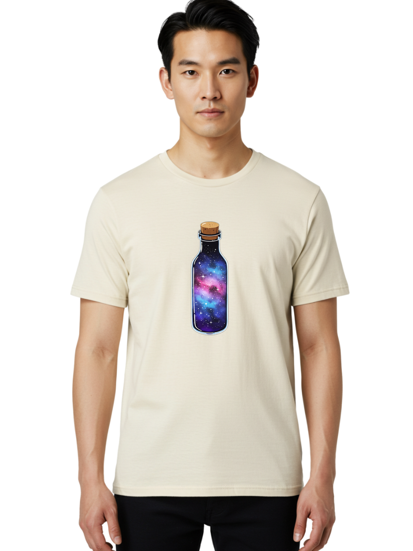 Galaxy-In-A-Bottle-31 Men'S Graphic Tee, 100% Cotton, Comfortable Casual Summer Wear, Machine Washable, Vintage Camera, Old Camera, Antique Camera, Black Camera, Classic Photography, Photography Equipment, Nostalgic Device, Film Camera, Bai987